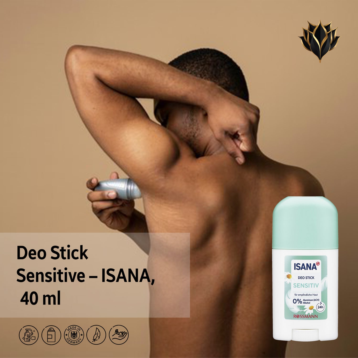 Deo Stick Sensitive – ISANA, 40 ml