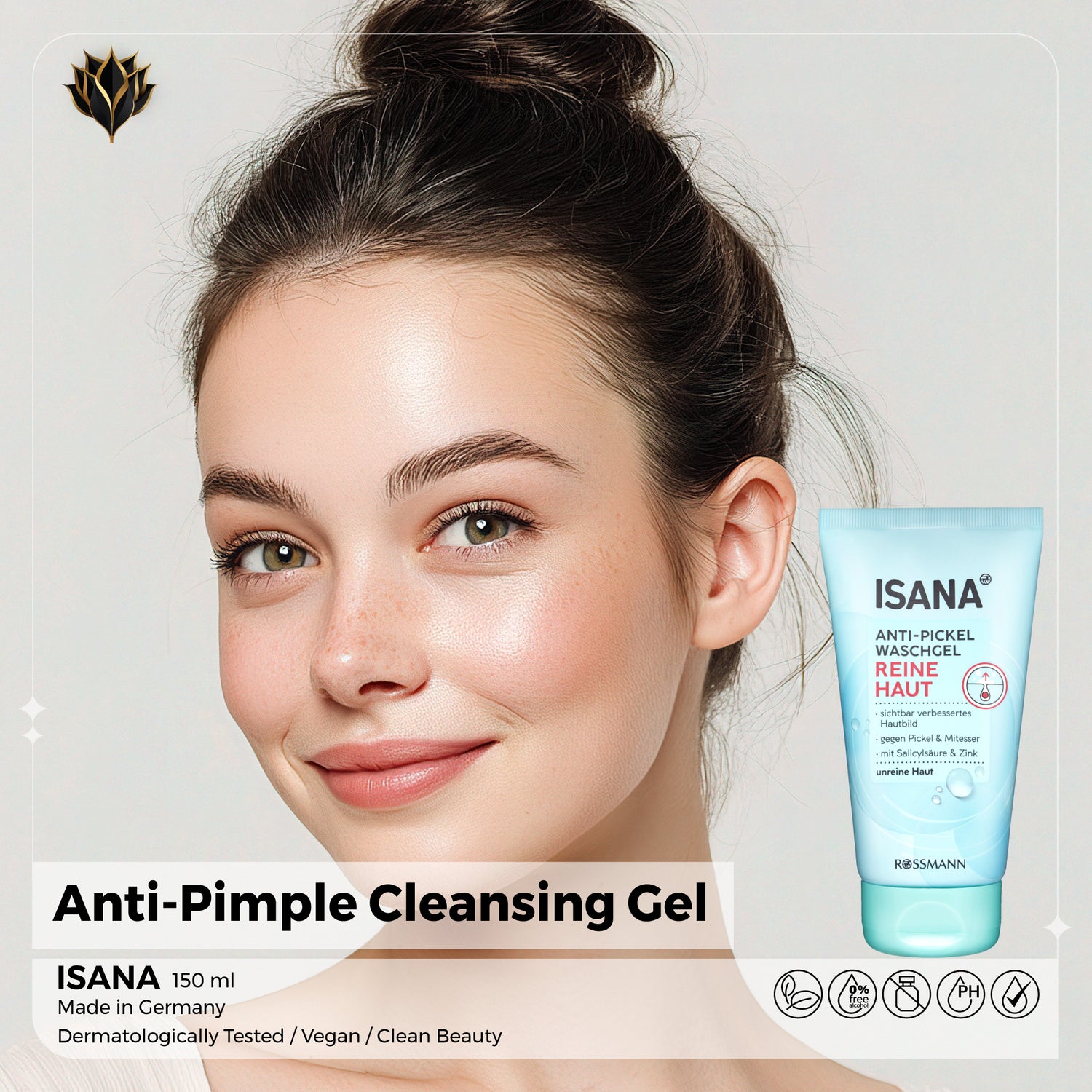 Anti-Pimple Cleansing Gel – ISANA, 150 ml