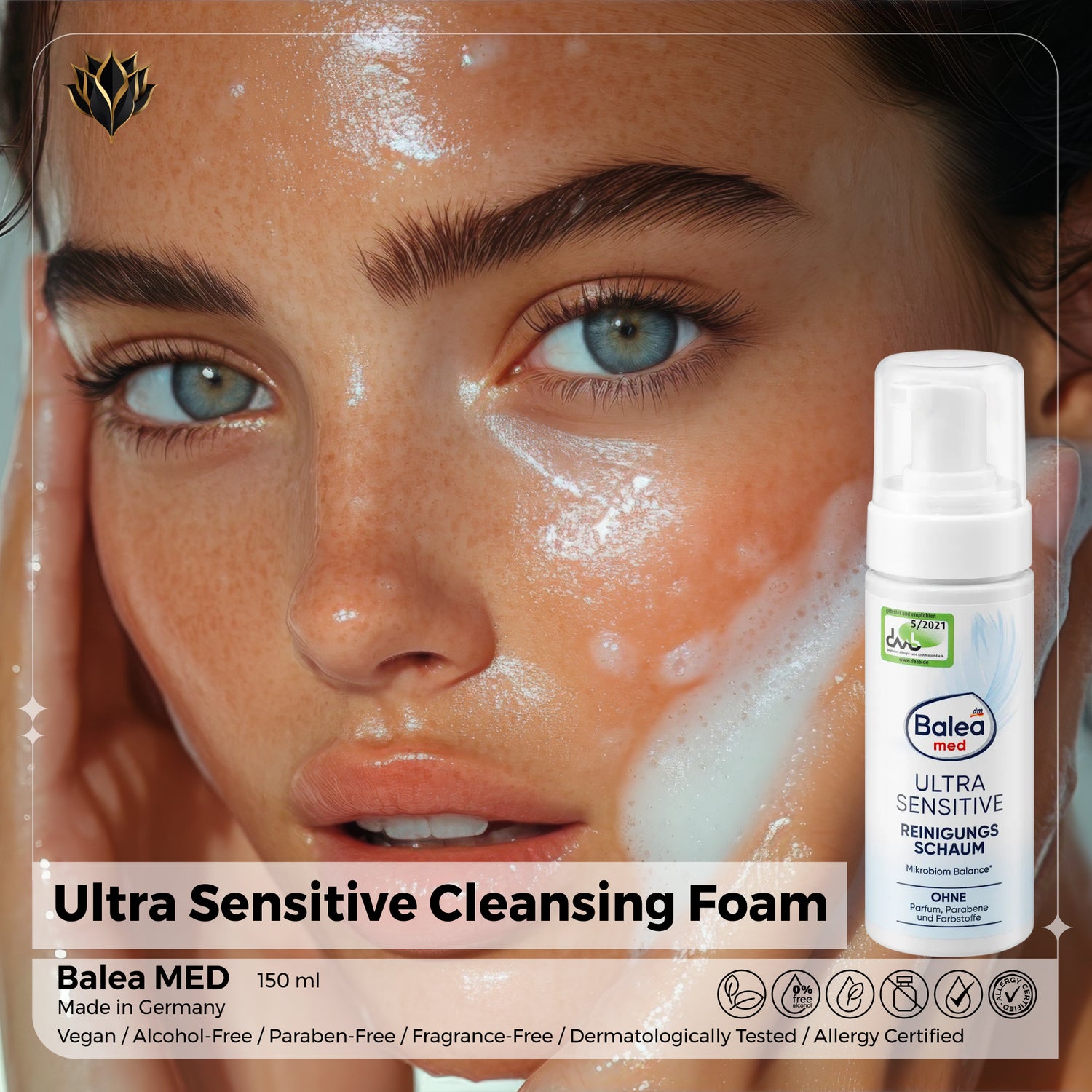 Ultra Sensitive Cleansing Foam – Balea MED, 150 ml