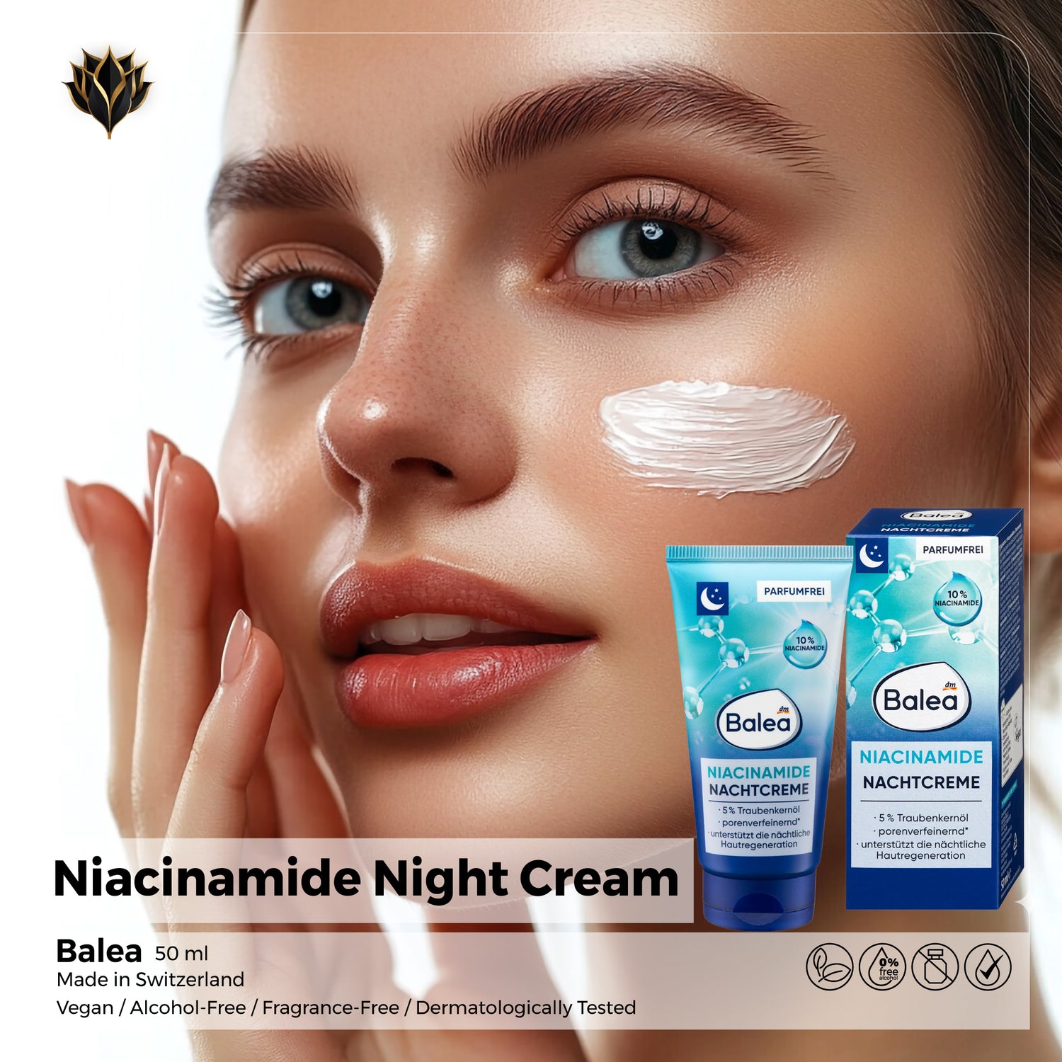 Niacinamide Night Cream – Balea, 50 ml