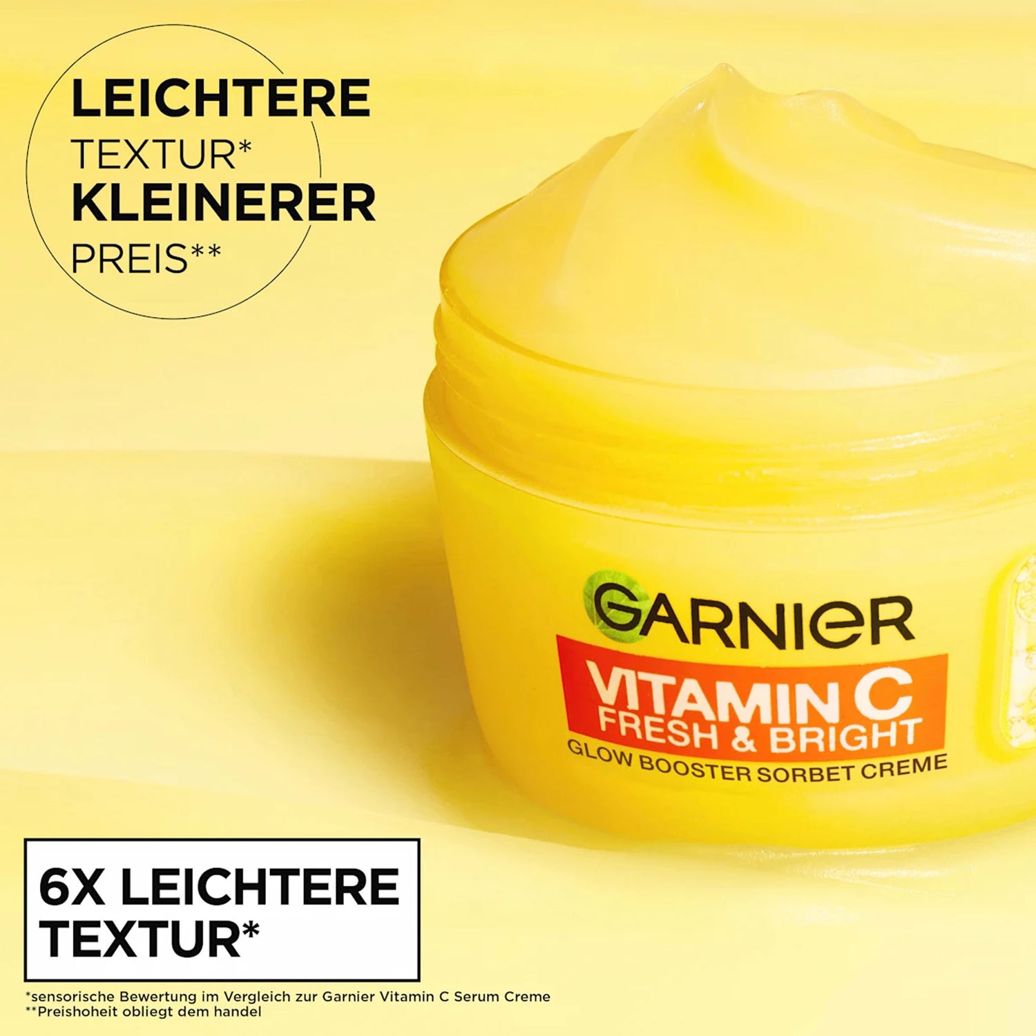 Vitamin C Glow Booster Sorbet Cream Garnier– Brightening & Hydration – 85 ml