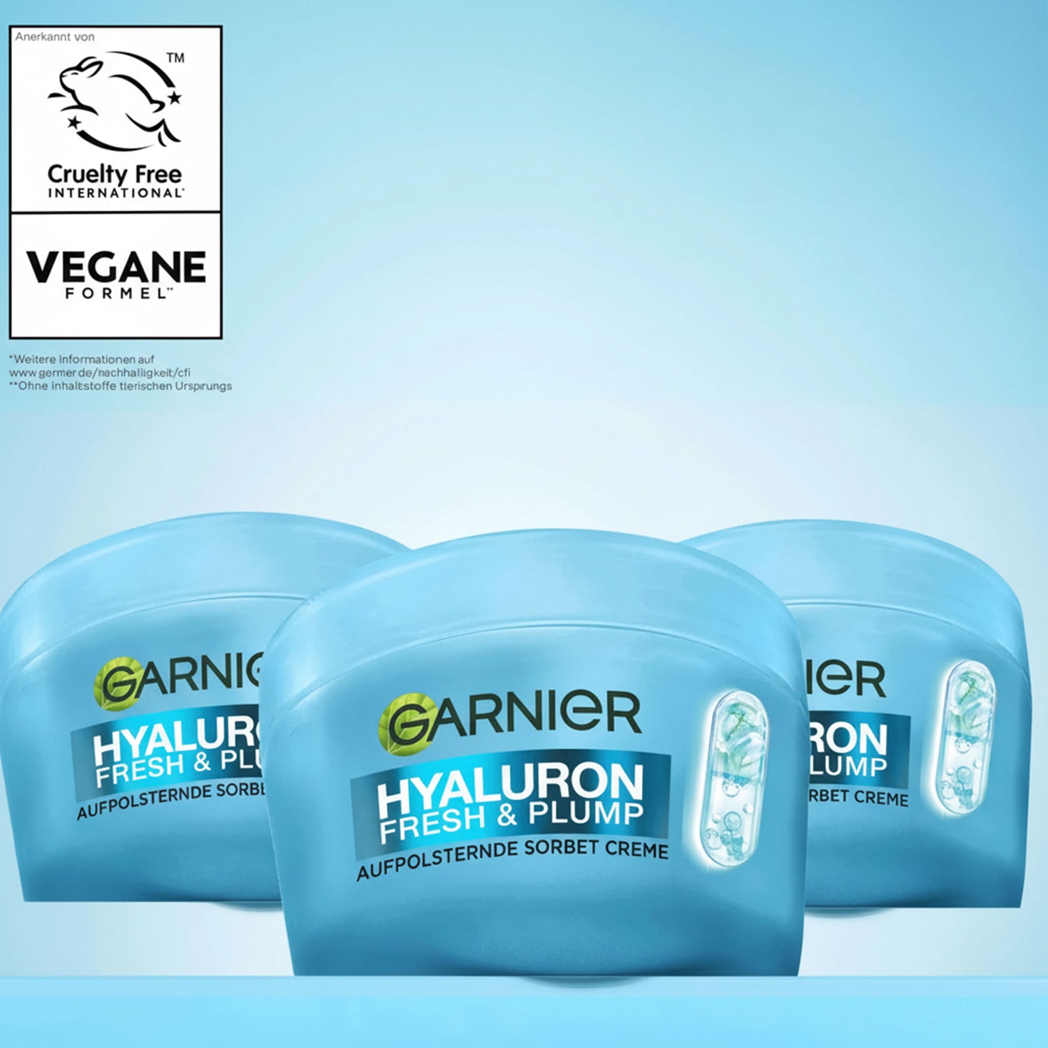 Garnier Hyaluronic Sorbet Cream – Hydration & Plumping – 85 ml (Pack of 3)