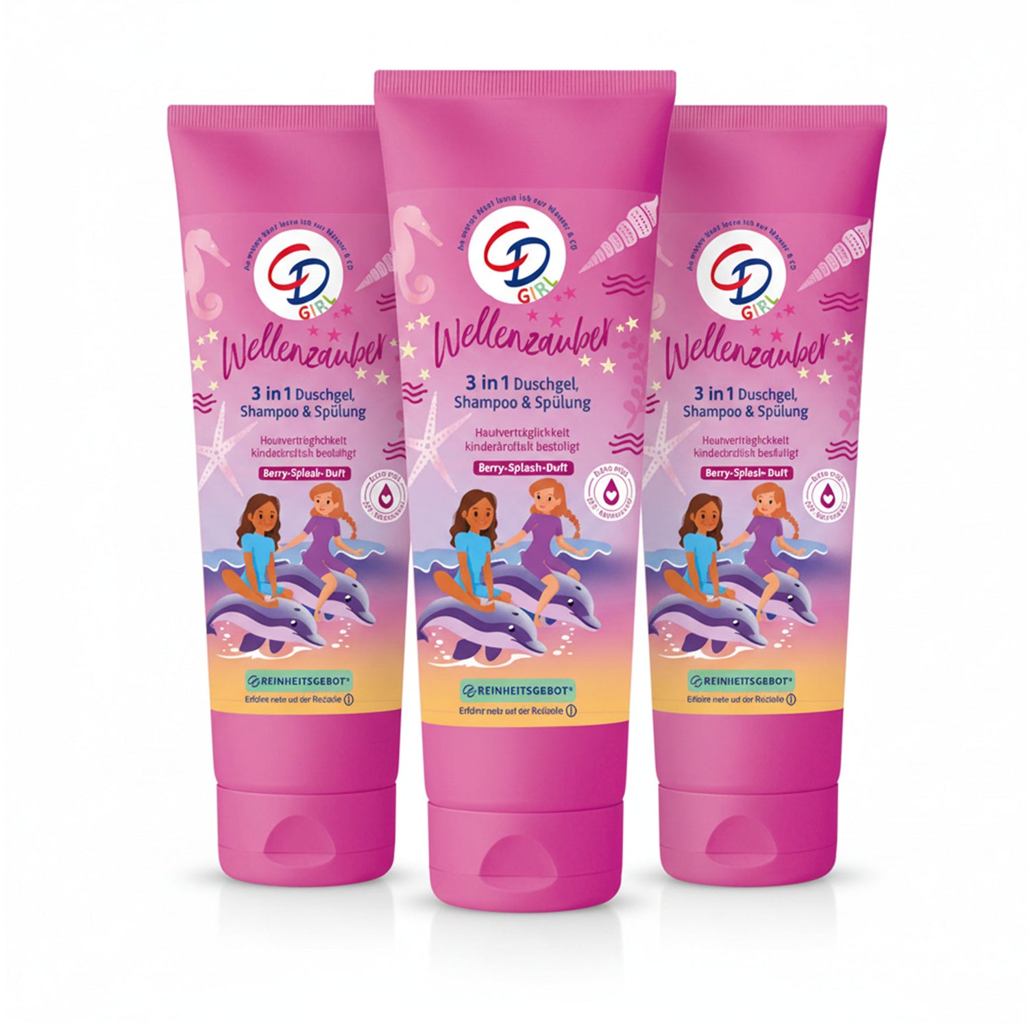 CD Kids 3in1 Shower Gel, Shampoo & Conditioner – Berry Splash – 250 ml (Pack of 3)
