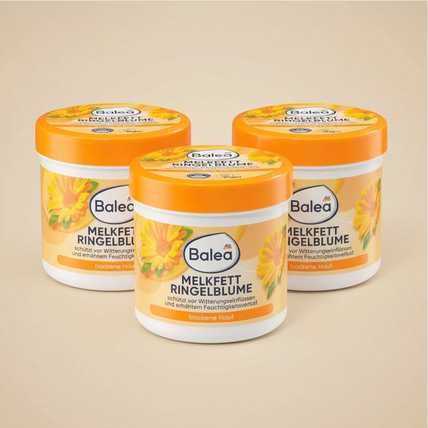 Balea Calendula Intensive Skin Cream – Moisture Protection & Barrier Care – 250 ml (Pack of 3)