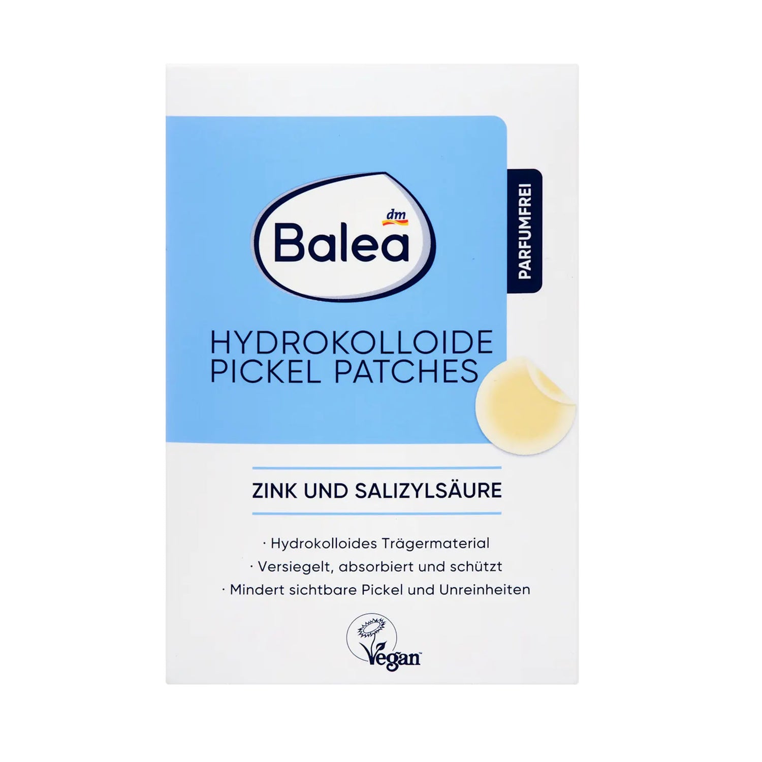 Balea Anti-Pimple Hydrocolloid Patches – Overnight Blemish Care – 24 pcs