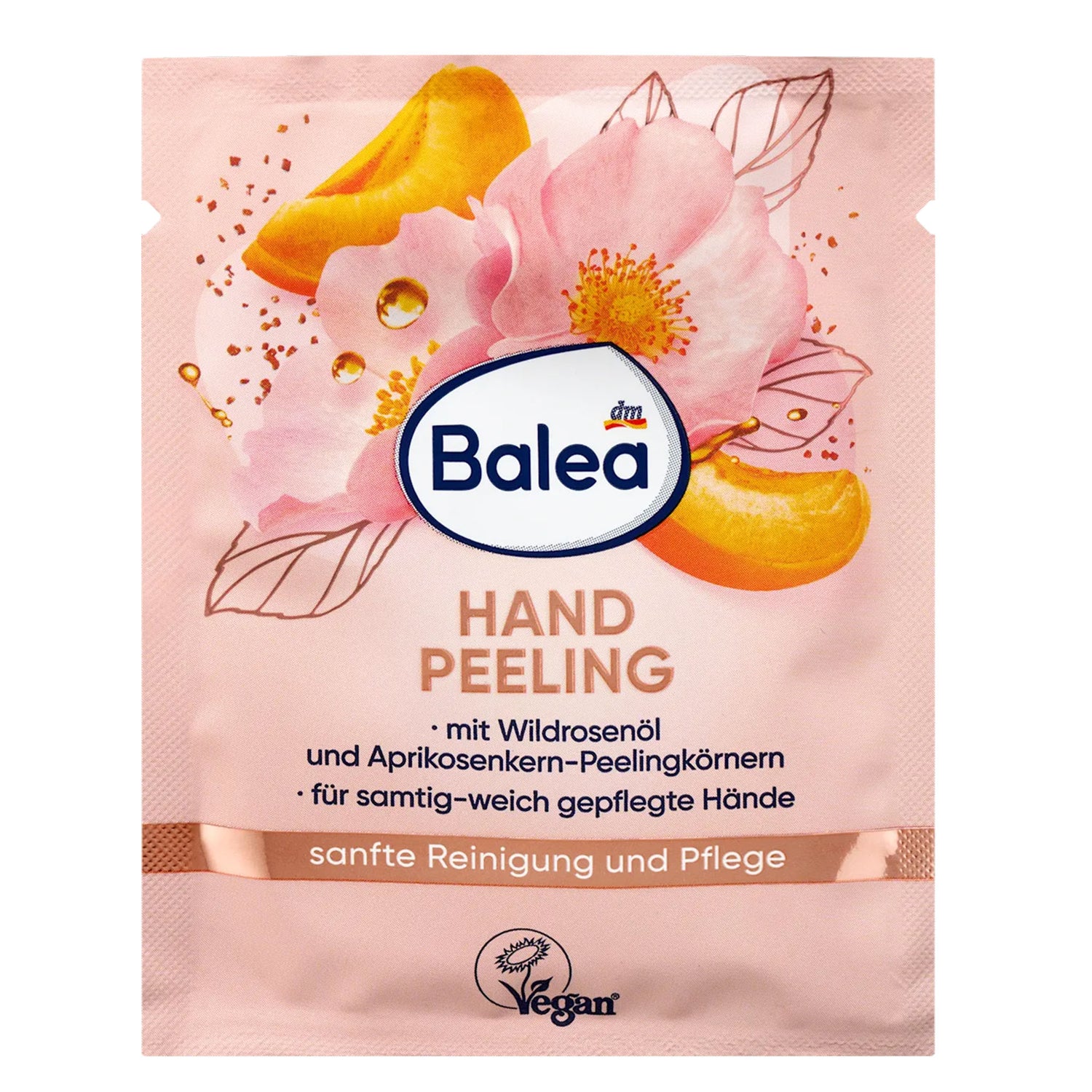 Balea Wild Rose & Apricot Hand Scrub – Gentle Exfoliating Care – 15 ml