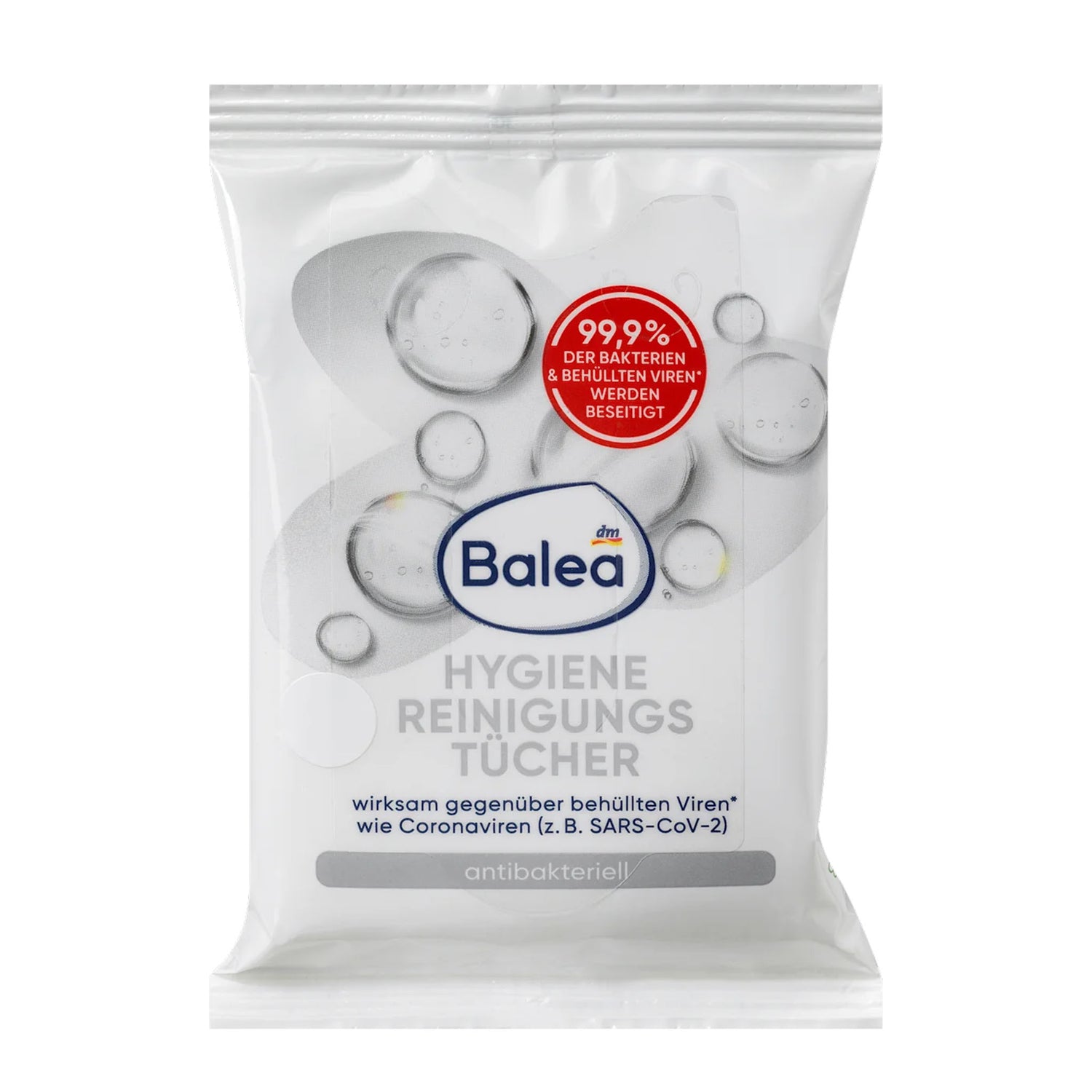 Balea Hygiene Cleansing Wipes Travel Size – Portable Hygiene Care – 10 Wipes