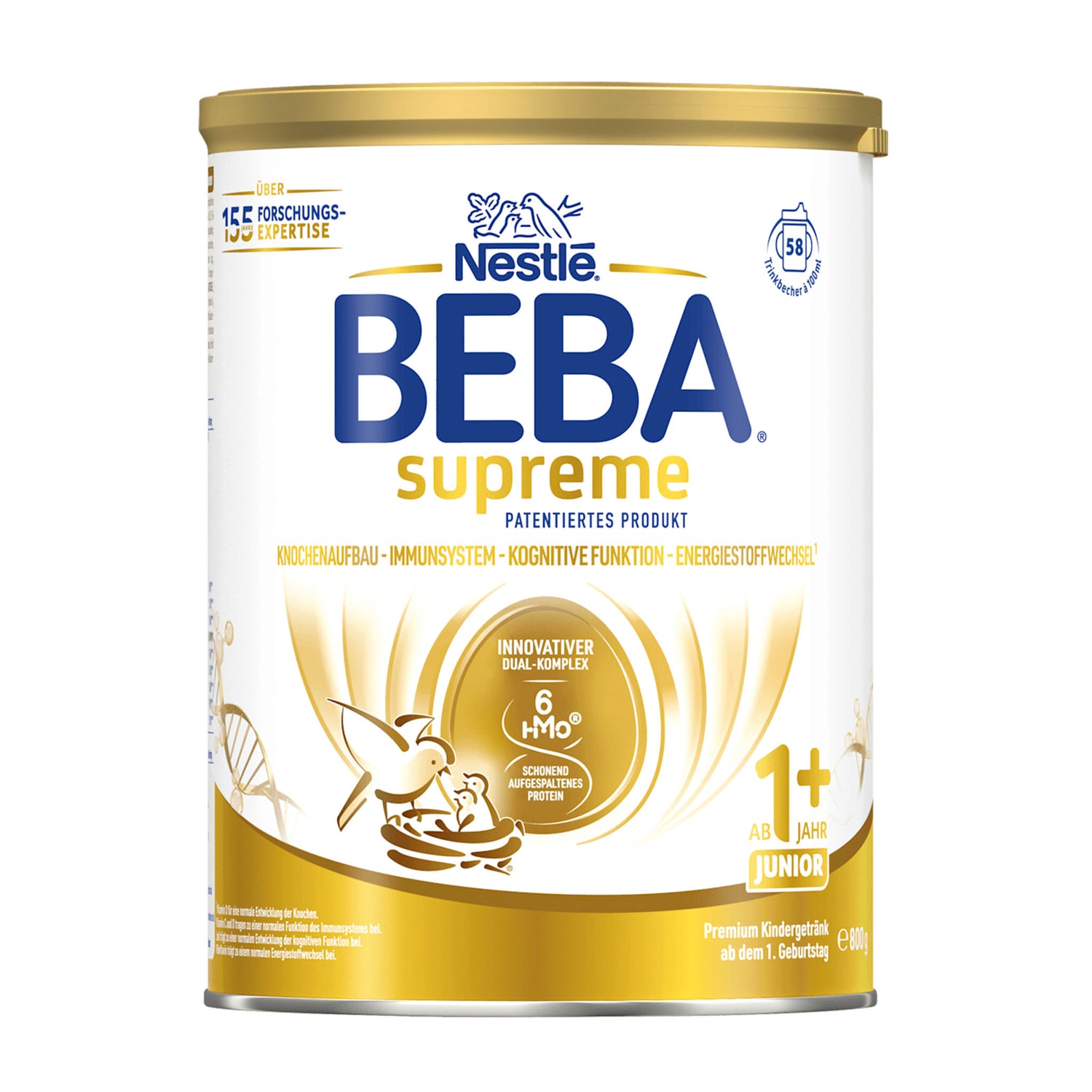 Nestlé BEBA Supreme Junior 1+ Toddler Milk Drink – HMO Nutrition Support – 800 g