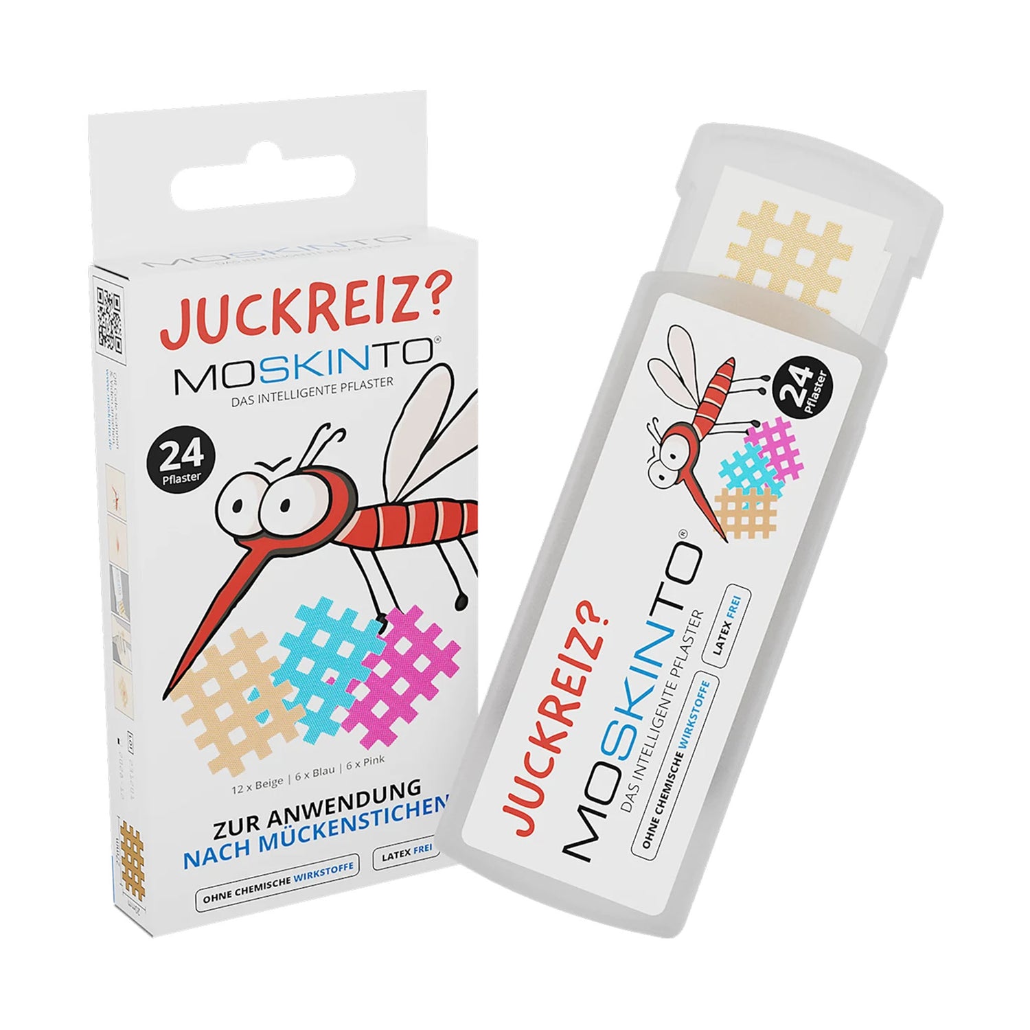 Moskinto Insect Bite Relief Patches – Drug-Free Itch Care – 24 Patches