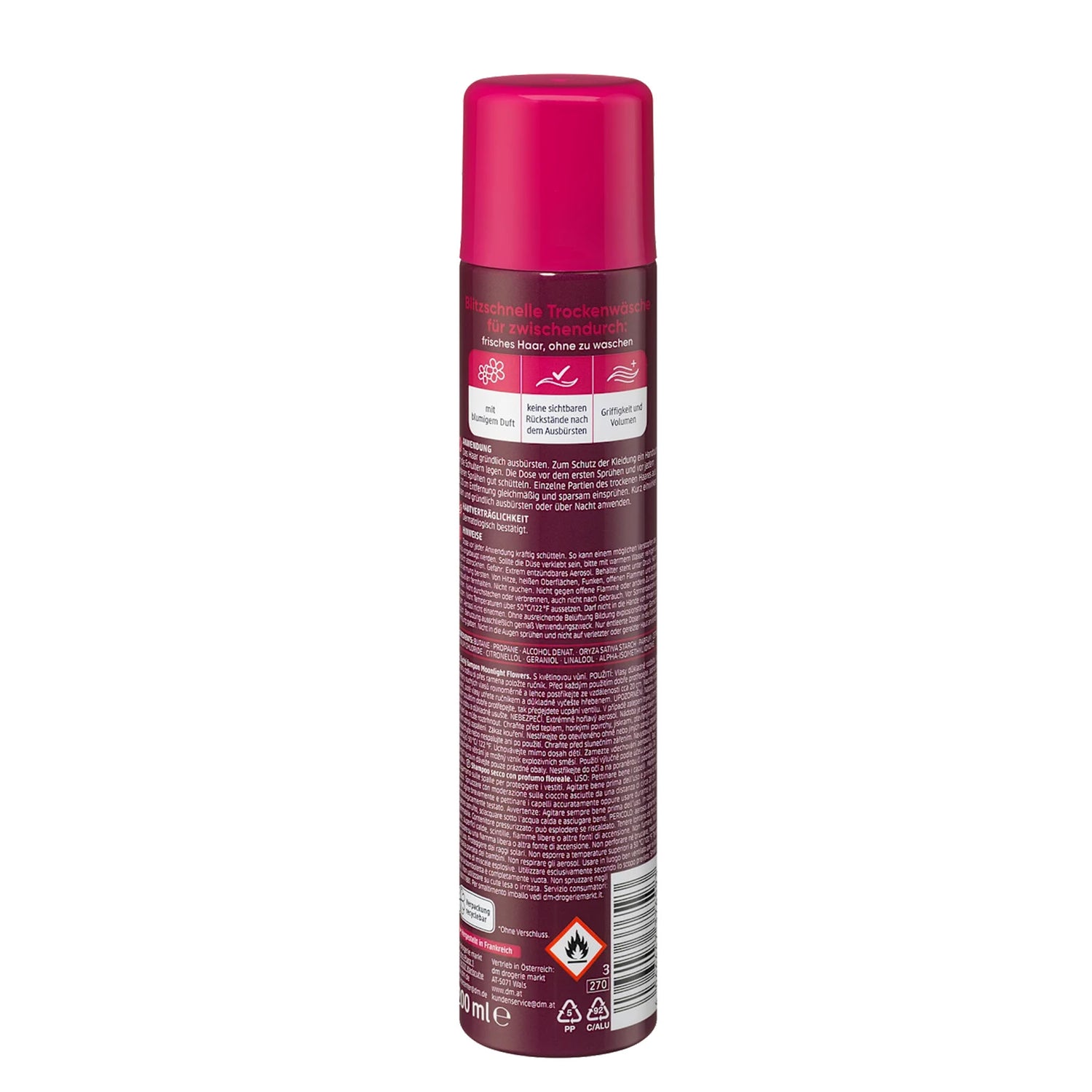 Balea Moonlight Flowers Dry Shampoo – Fresh Hair Between Washes – 200 ml