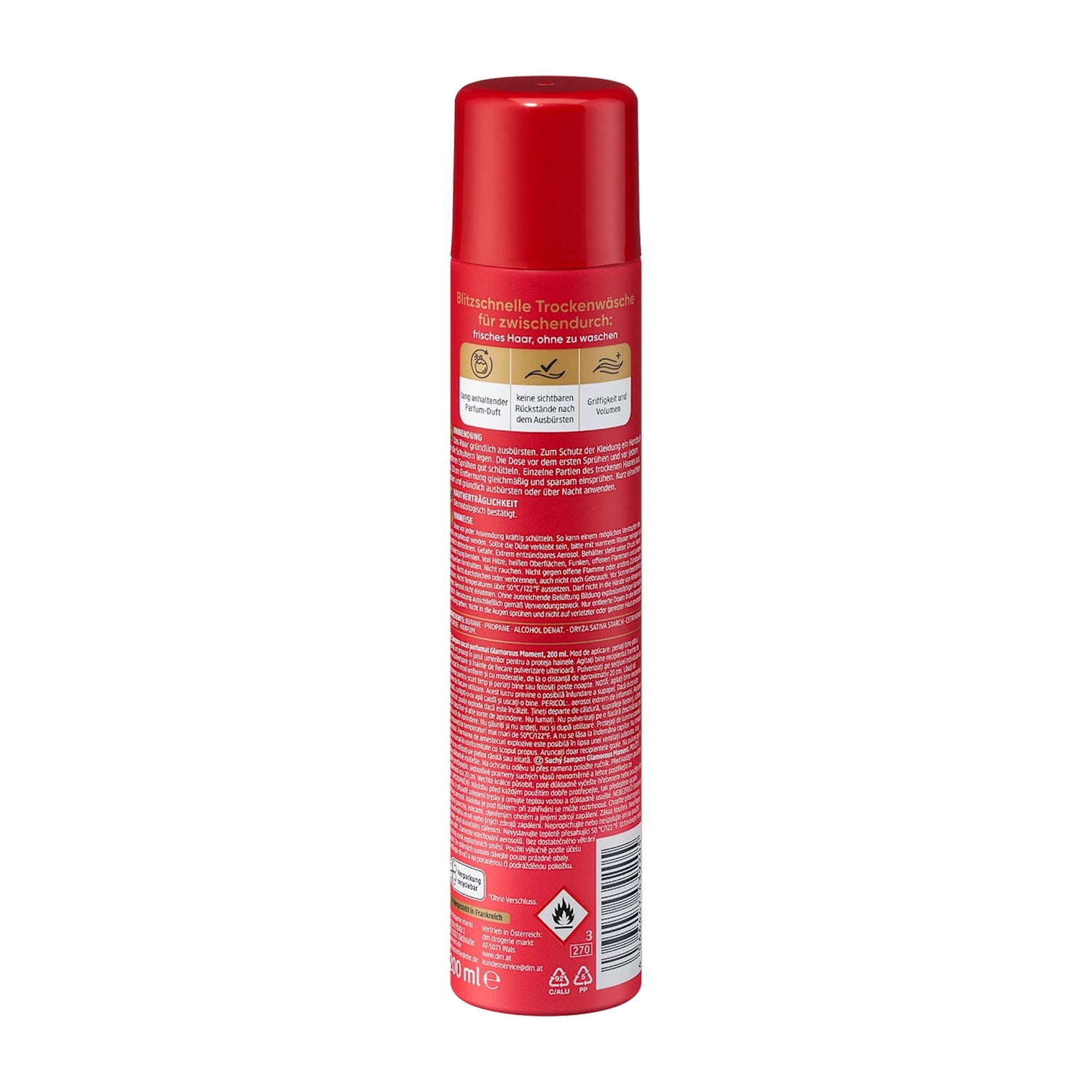 Balea Glamorous Moments Dry Shampoo – Fresh Volume & Floral Scent – 200 ml