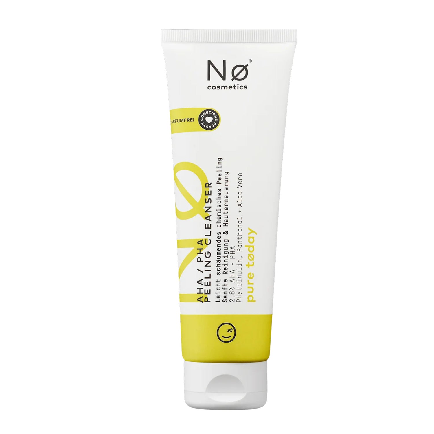 NØ Cosmetics Pure Today AHA/PHA Peeling Cleanser – Gentle Daily Renewal Care – 125 ml