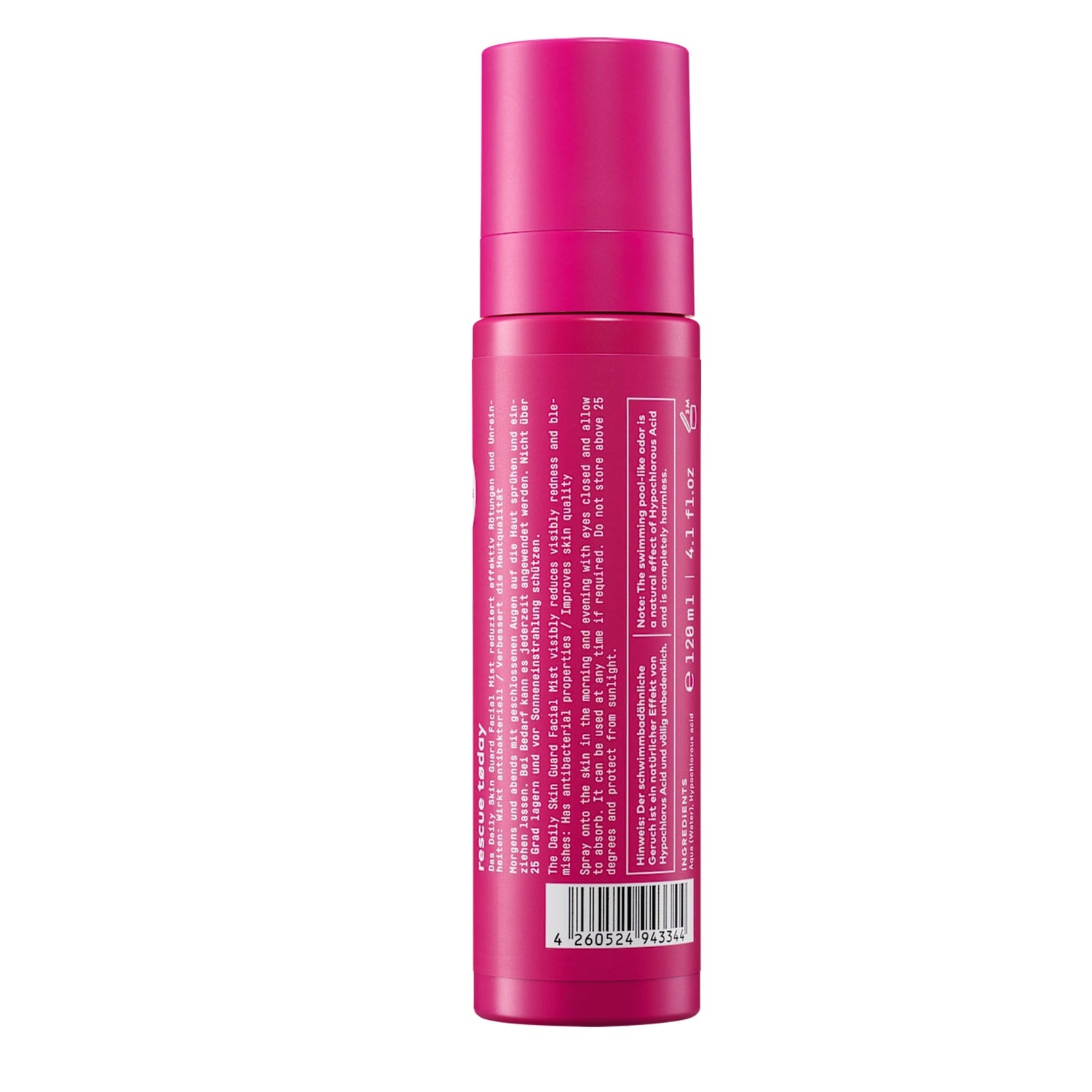 NØ Cosmetics Rescue Today Daily Skin Guard Facial Mist – Refreshing Skin Care Spray – 120 ml