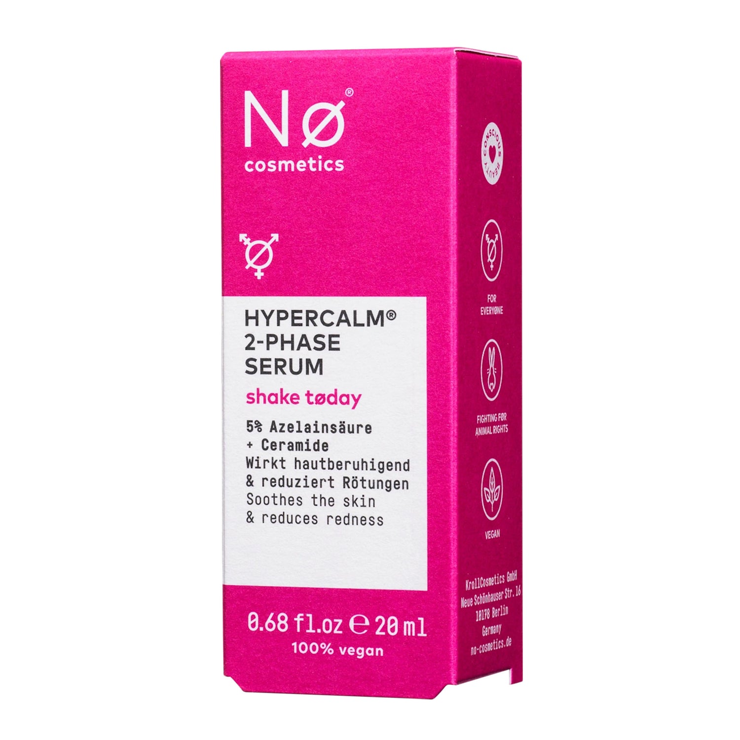 NØ Cosmetics HyperCalm 2-Phase Serum – Azelaic Acid & Ceramide Care – 20 ml