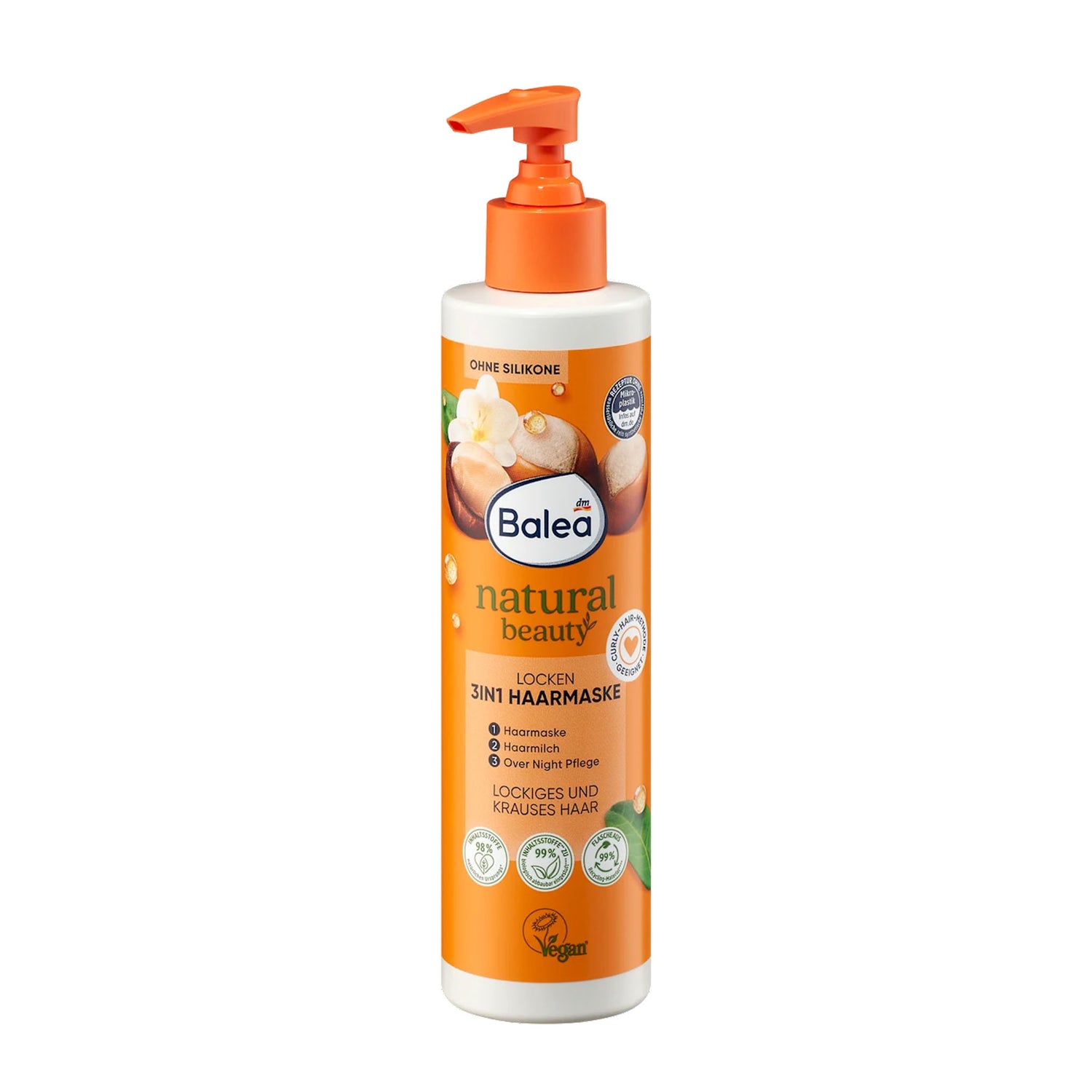 Balea Natural Beauty Curl Hair Mask – Curl Definition & Nourishment – 250 ml
