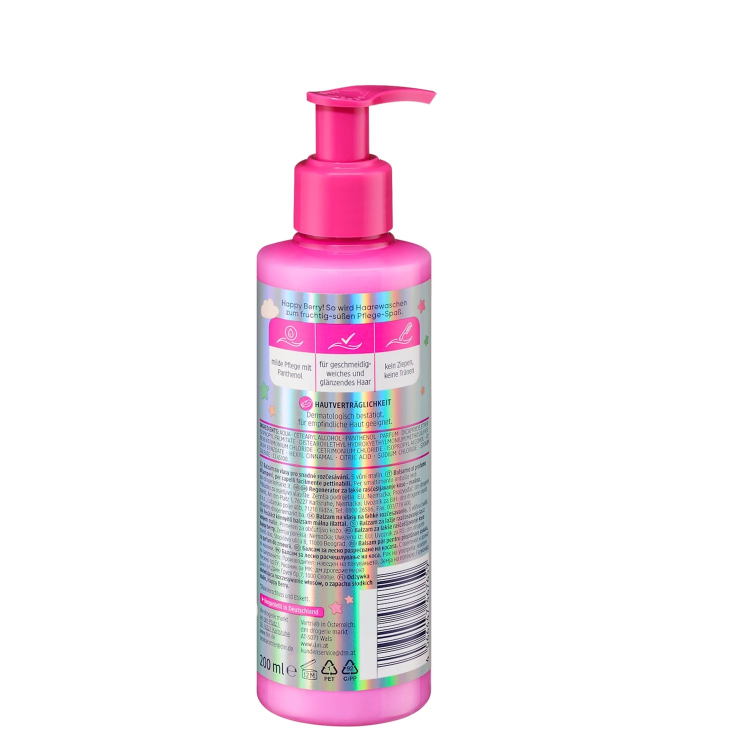 Balea Happy Berry Detangling Conditioner – Kids Hair Care – 200 ml