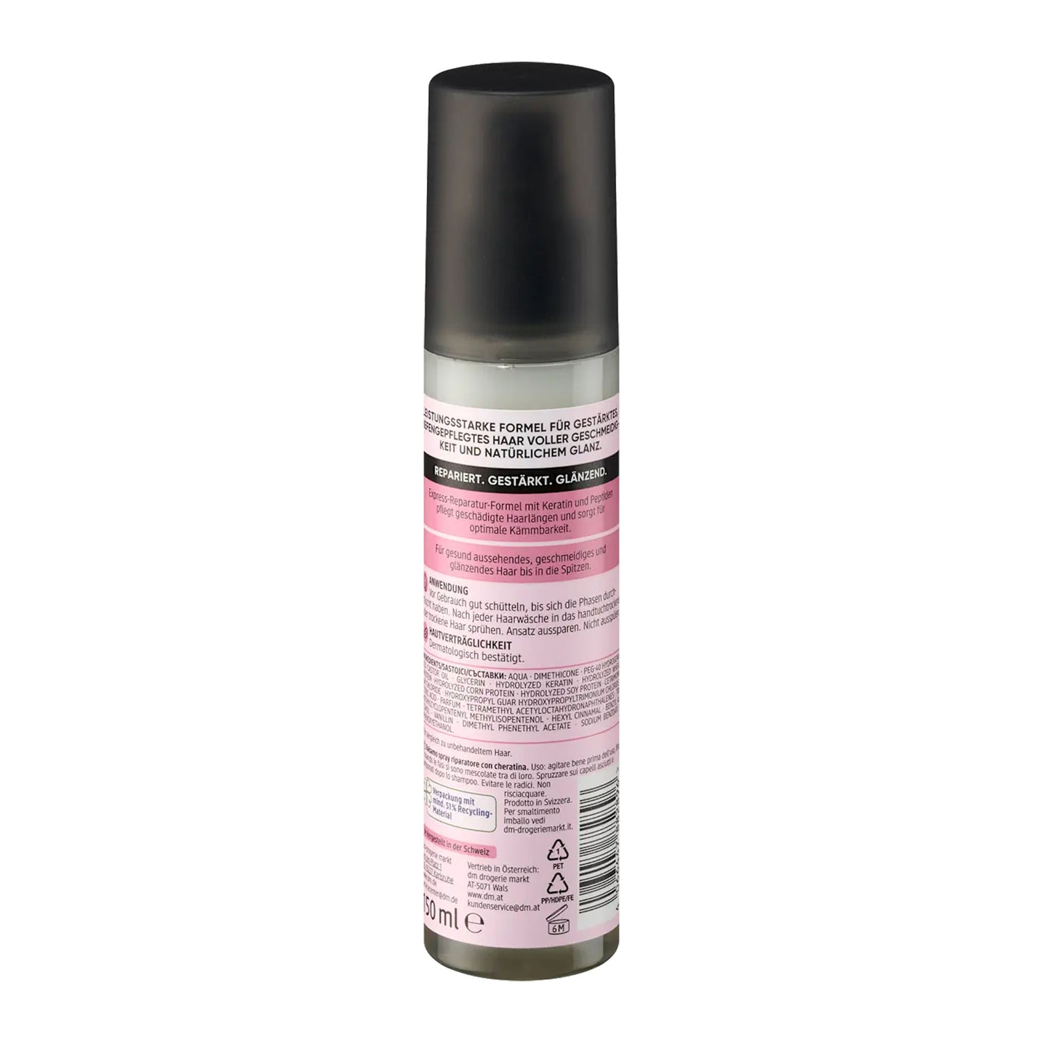 Balea Keratin Repair Express Spray Conditioner – Leave-In Hair Repair – 150 ml