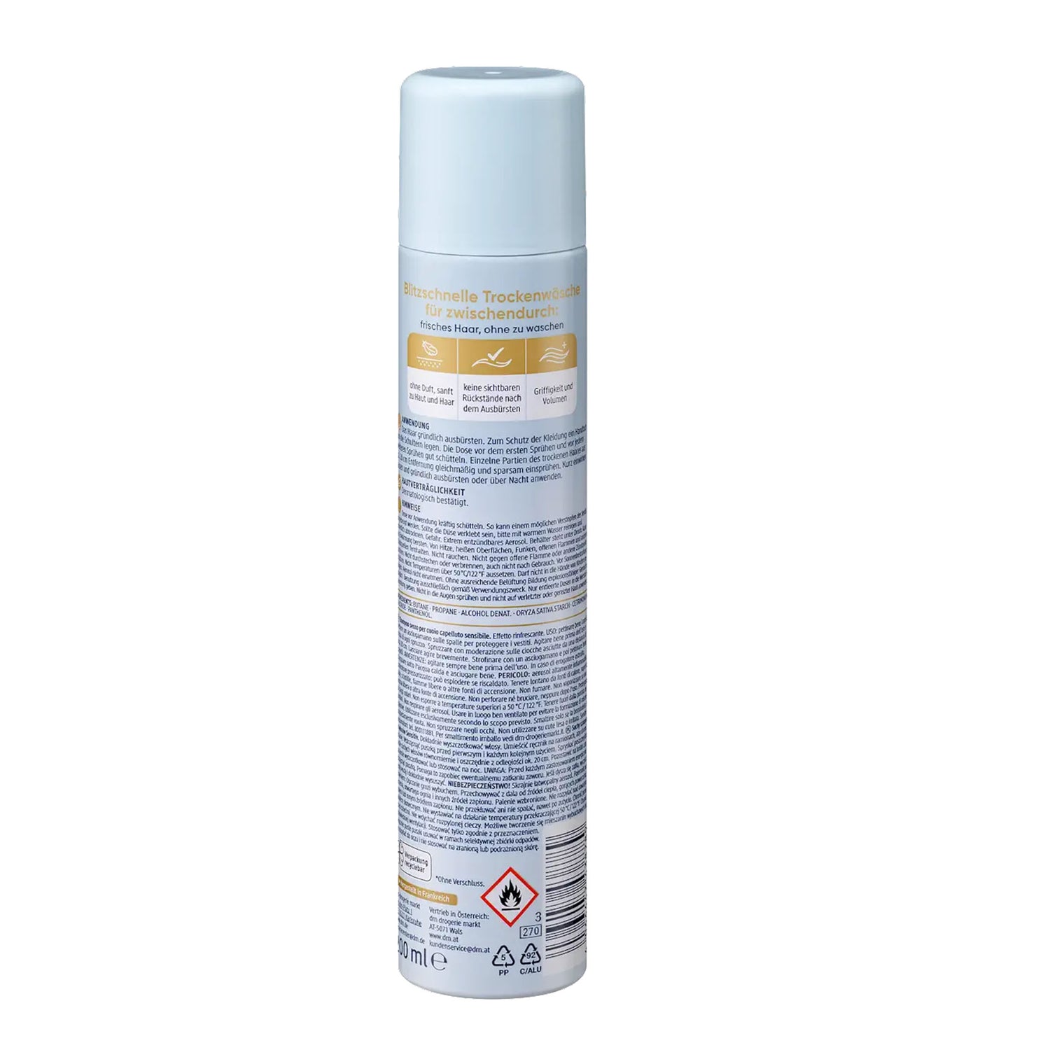 Balea Sensitive Dry Shampoo – Fragrance-Free Refresh – 200 ml