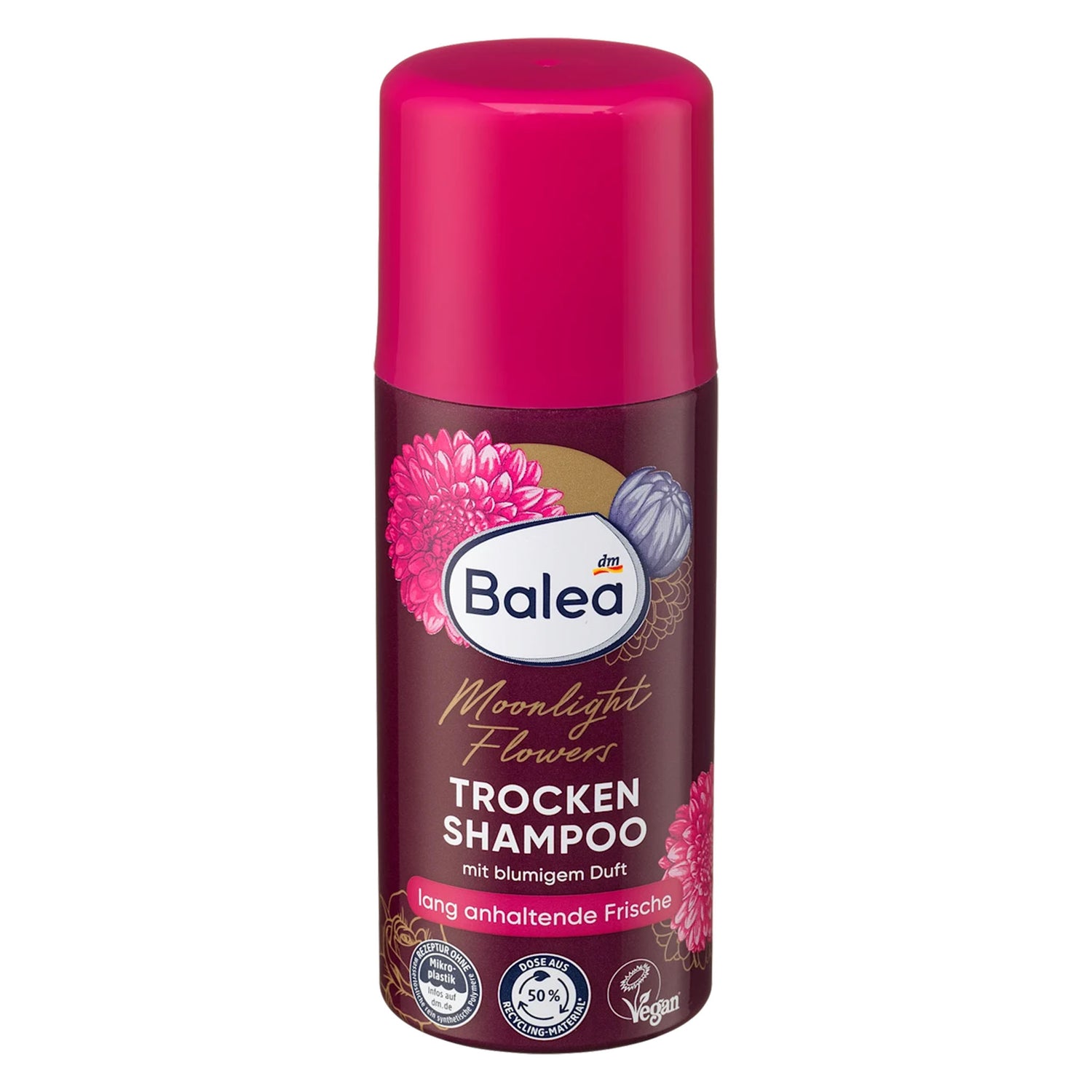 Balea Moonlight Flowers Dry Shampoo Travel Size – Floral Hair Refresh – 100 ml