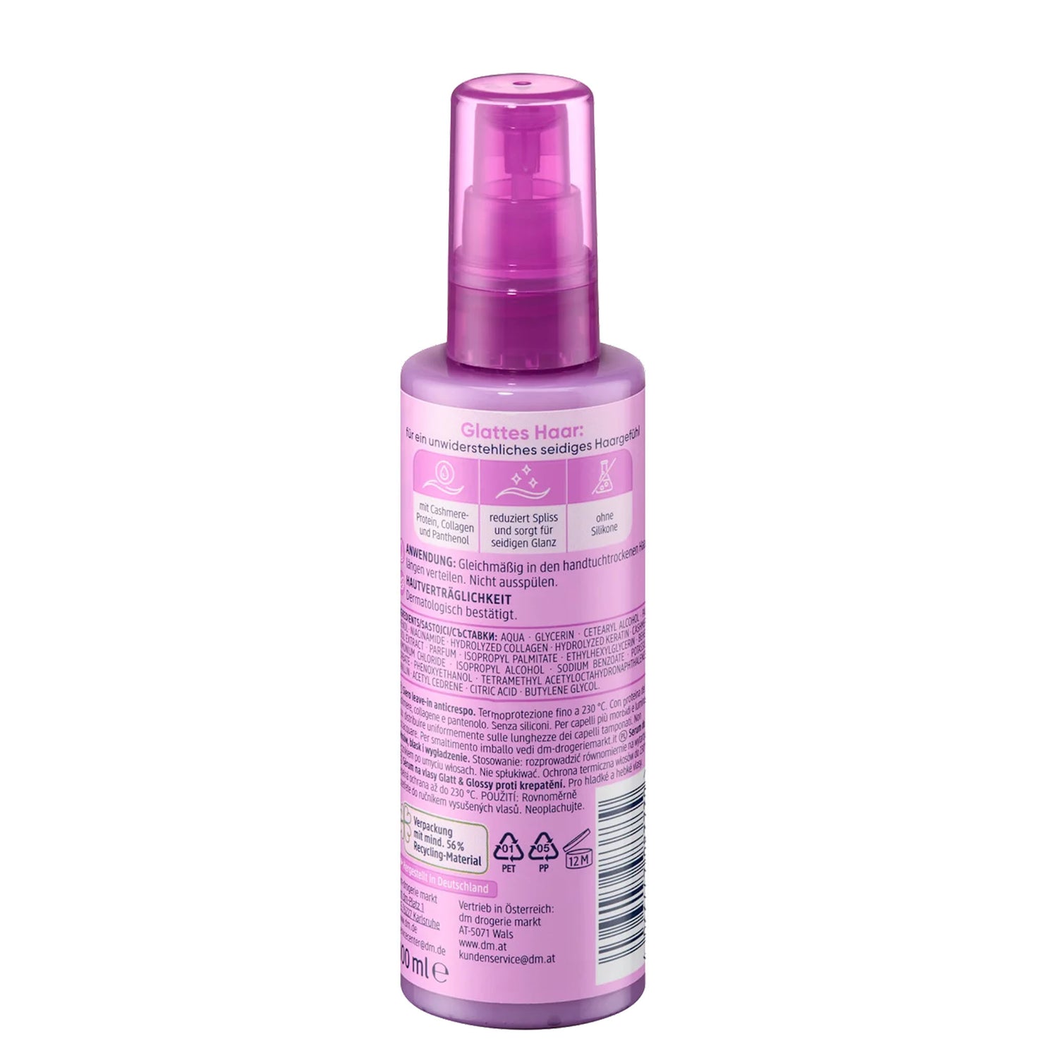 Balea Smooth & Glossy Anti-Frizz Hair Serum – Shine & Smoothing Care – 100 ml