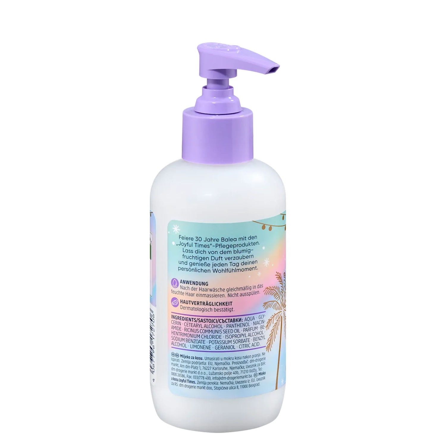Balea Joyful Times Hair Milk – Daily Moisturizing Leave-In Care – 200 ml
