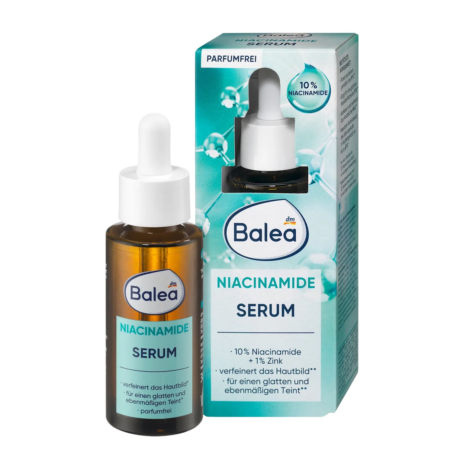 Balea Niacinamide Serum 10% + Zinc 1% – Pore Refining Face Serum – 30 ml