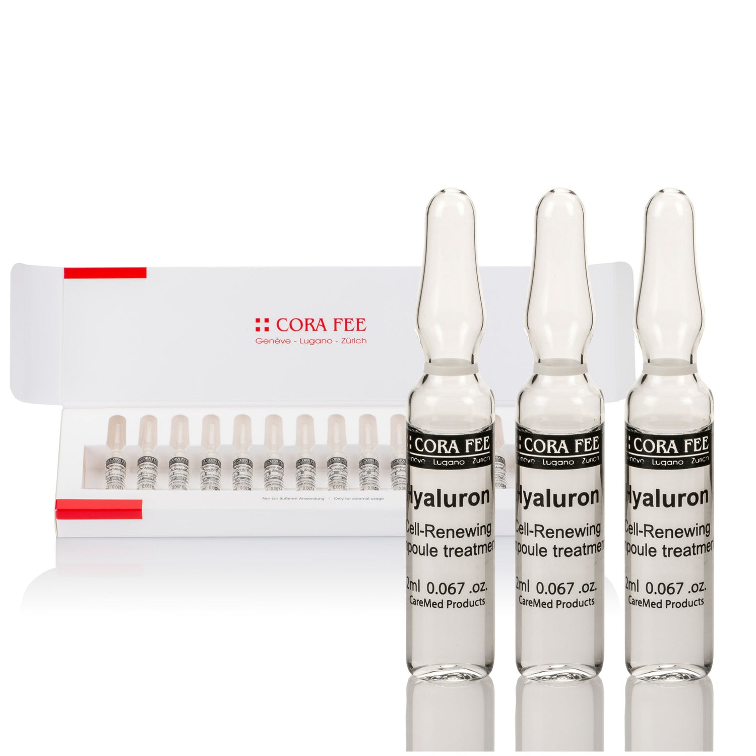 CoraFee Lift Hyaluron Ampoules – Intensive Hydration & Firming Serum – 14 × 2 ml