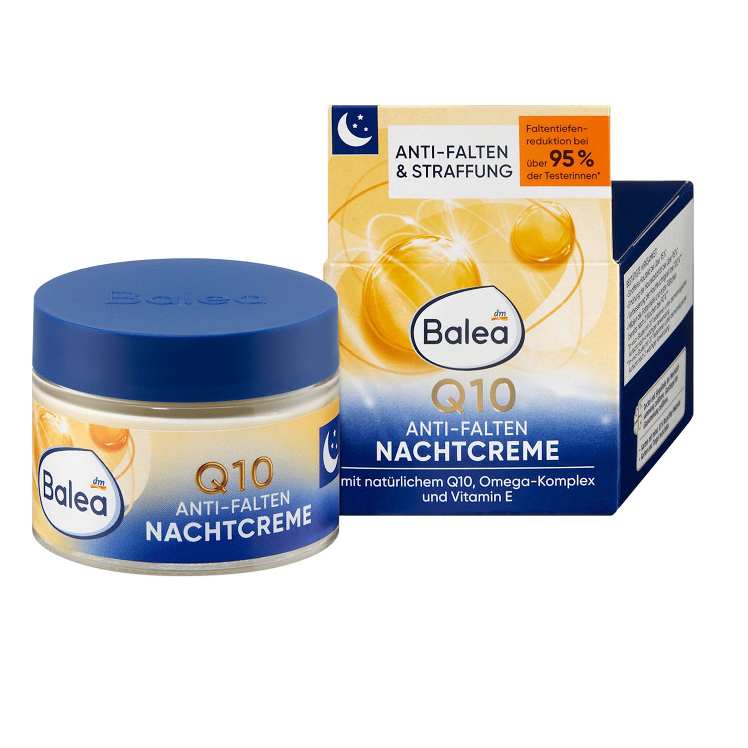 Balea Q10 Anti-Wrinkle Night Cream – Omega Complex & Vitamin E – 50 ml