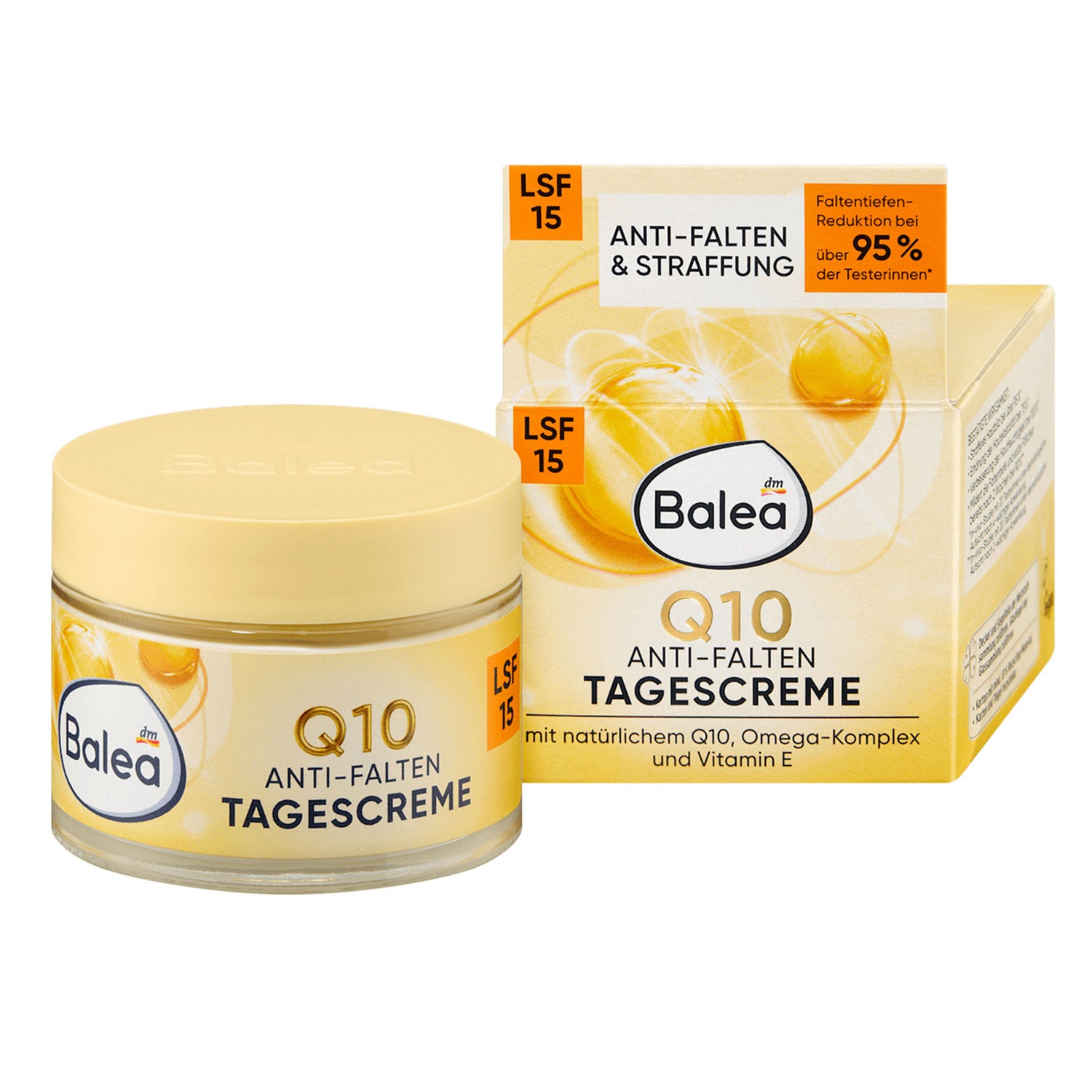 Balea Q10 Anti-Wrinkle Day Cream SPF 15 – Omega Complex – 50 ml