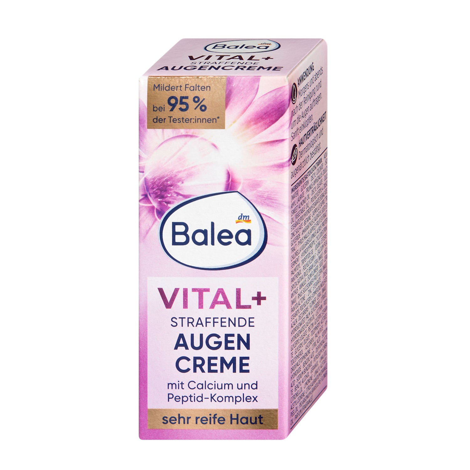Balea Vital+ Firming Eye Cream – Peptide Complex & Amaranth Oil – 15 ml