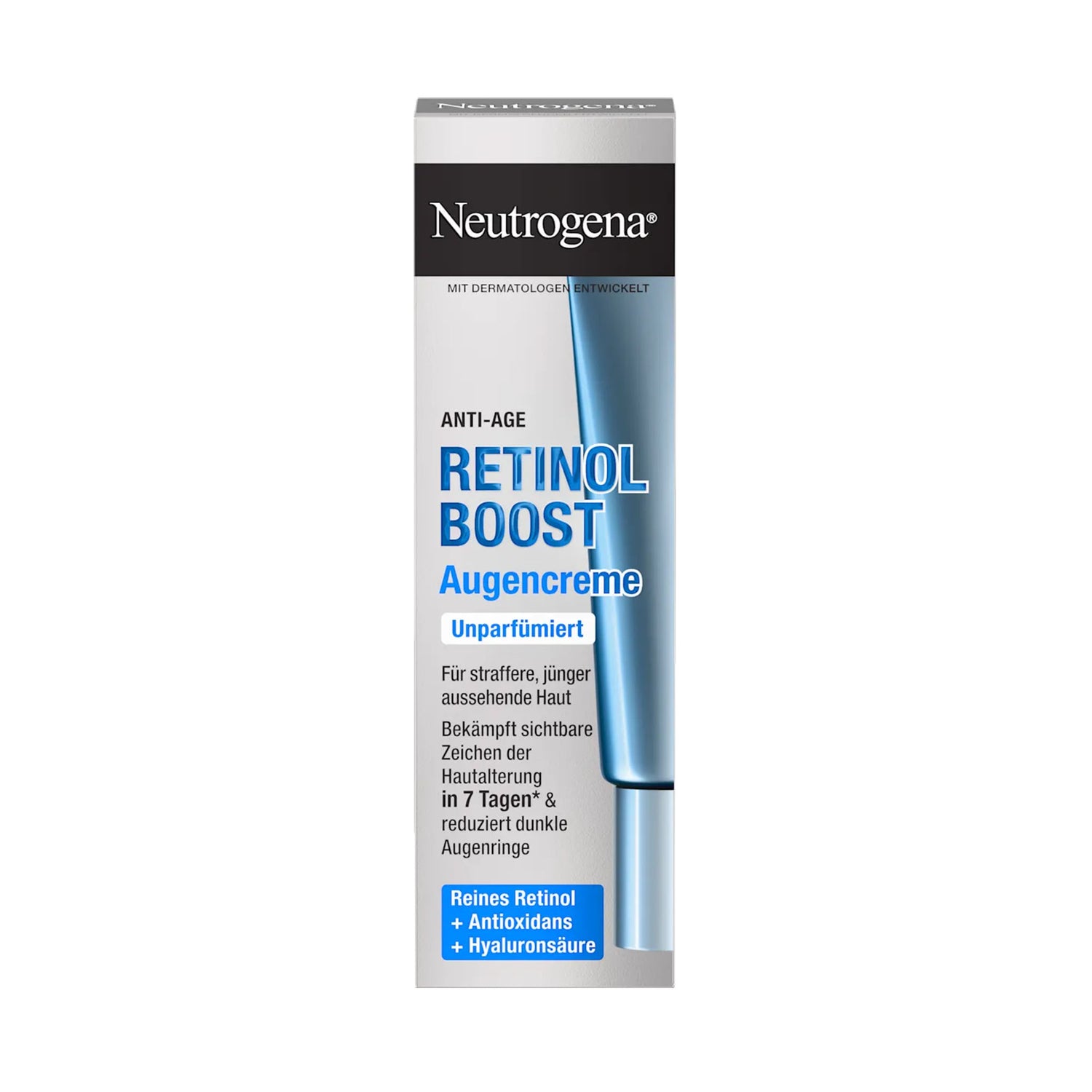 Neutrogena Retinol Boost Anti-Age Eye Cream – Retinol, Hyaluronic Acid & Myrtle Extract – 15 ml