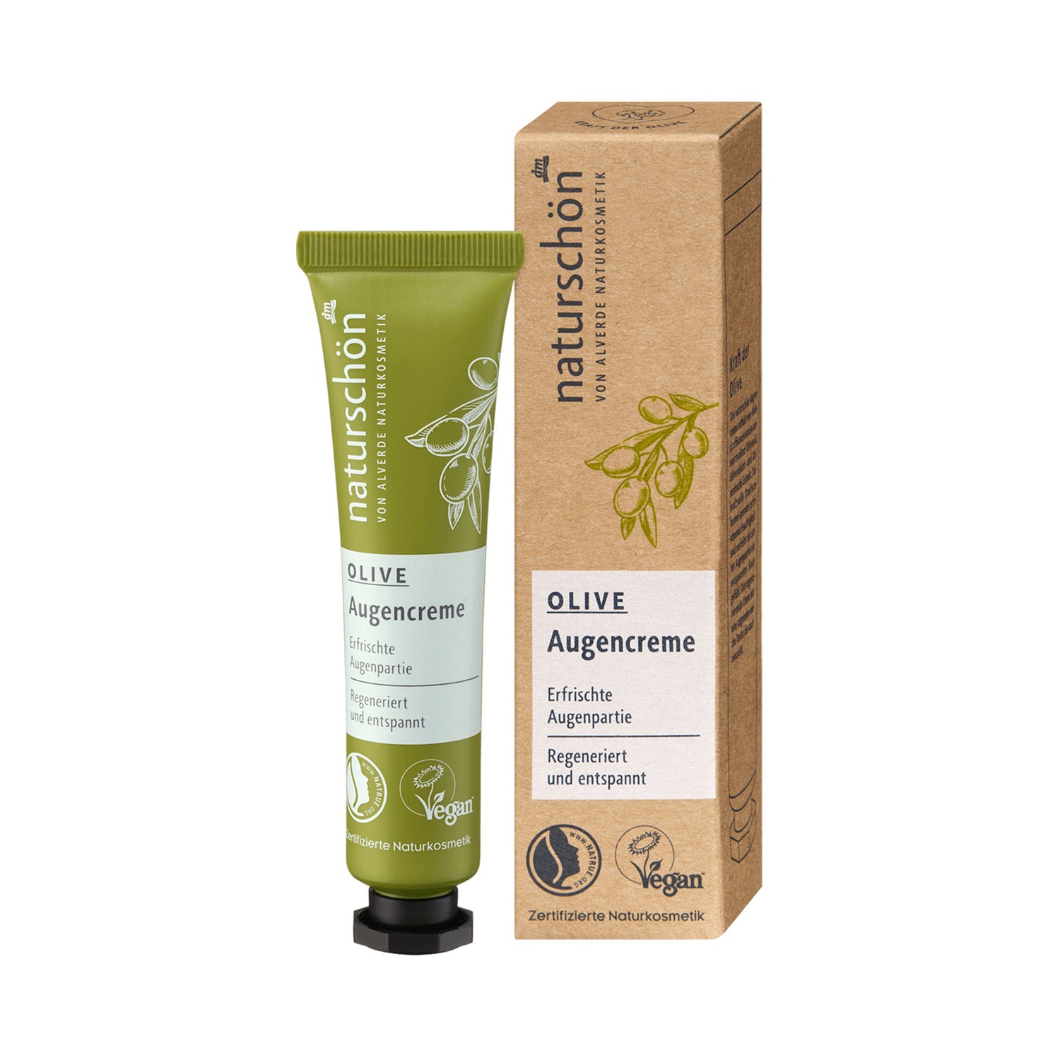 alverde Naturschön Moisturizing Eye Cream – Organic Olive Extract & Horse Chestnut – 15 ml