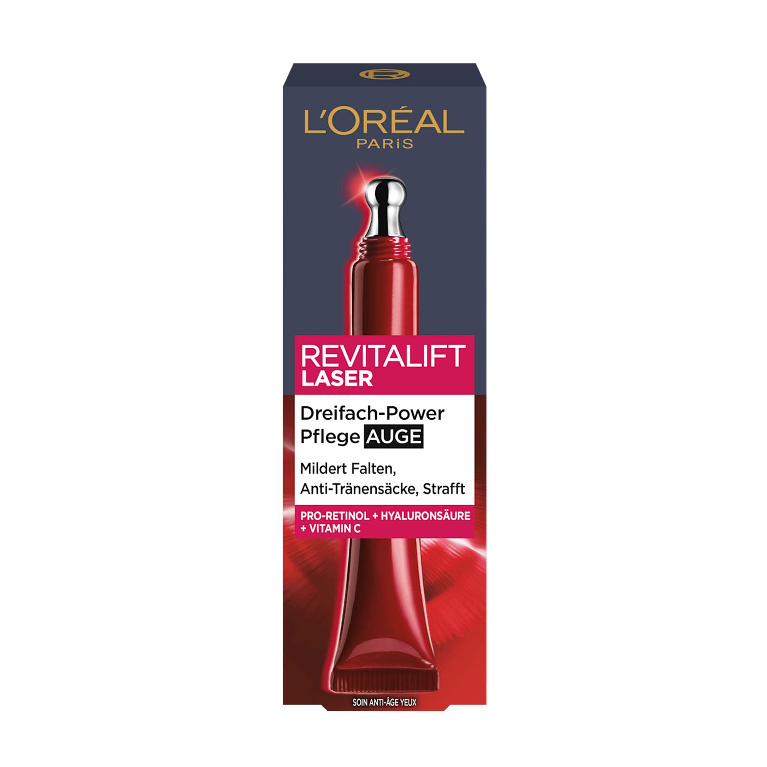 L’Oréal Paris Revitalift Laser X3 Anti-Age Eye Cream – Caffeine, Hyaluronic Acid & Pro-Xylane – 15 ml