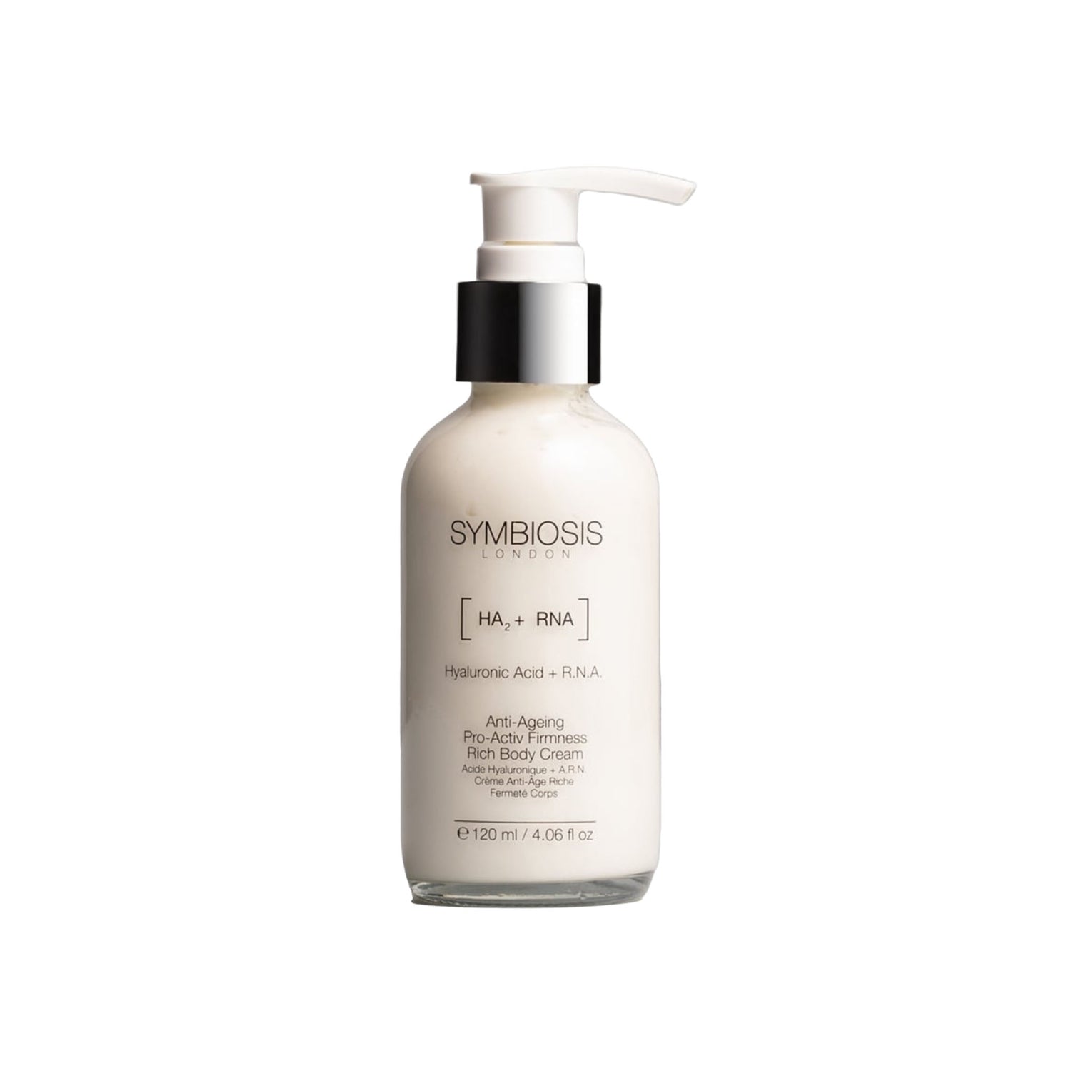Symbiosis London Anti-Ageing Firming Rich Body Cream – Hyaluronic Acid & R.N.A. – 120 ml