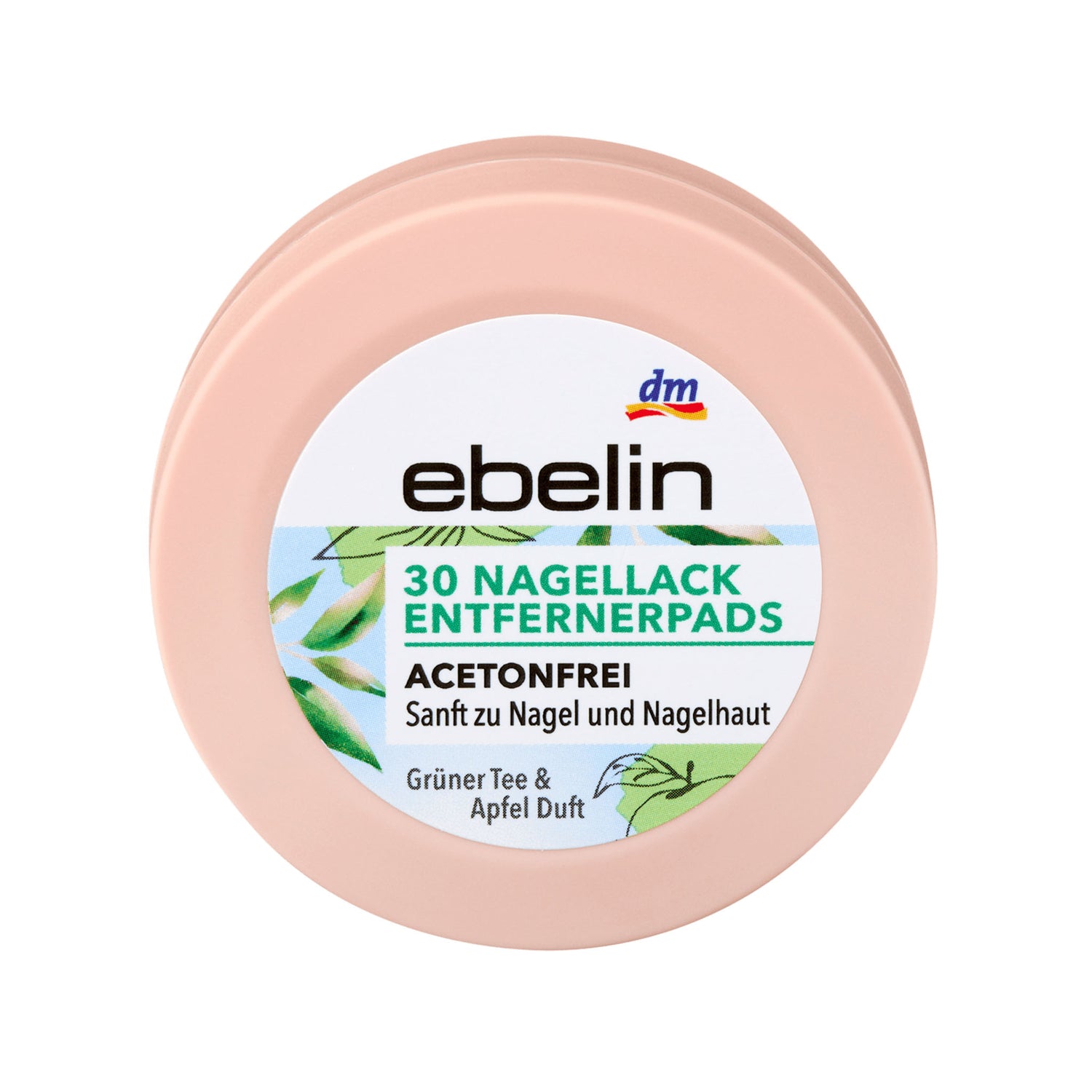 ebelin Green Tea & Apple Nail Polish Remover Pads – 30 Pads