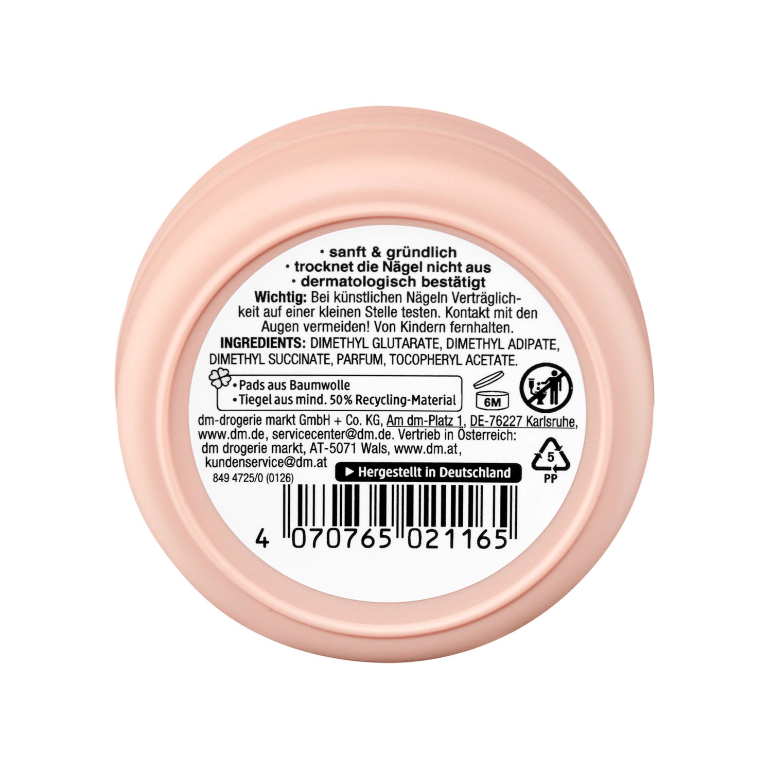 ebelin Green Tea & Apple Nail Polish Remover Pads – 30 Pads