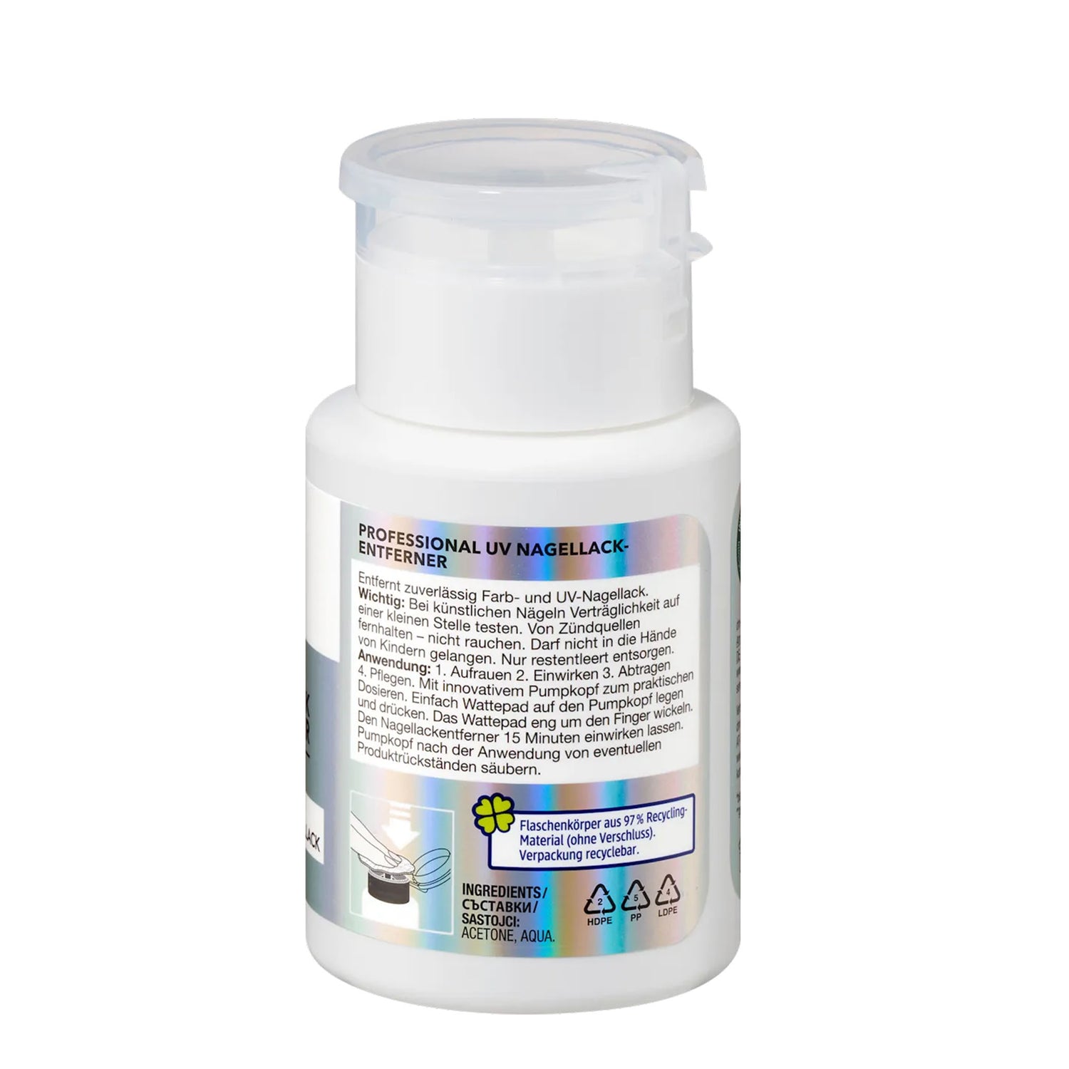 ebelin Professional UV Nail Polish Remover with Acetone – 125 ml
