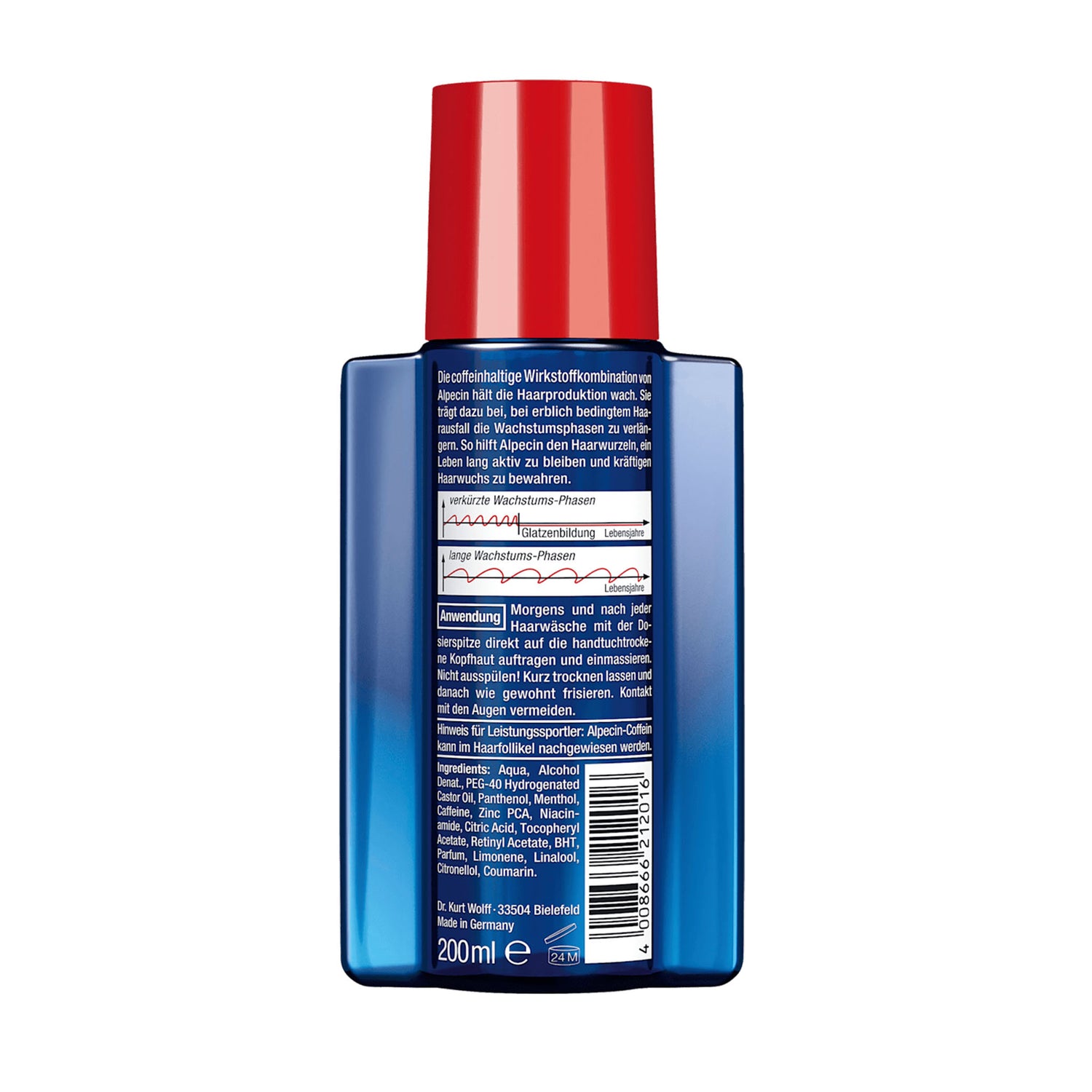 Alpecin Caffeine Liquid Leave-In Hair Tonic for Thinning Hair – 200 ml