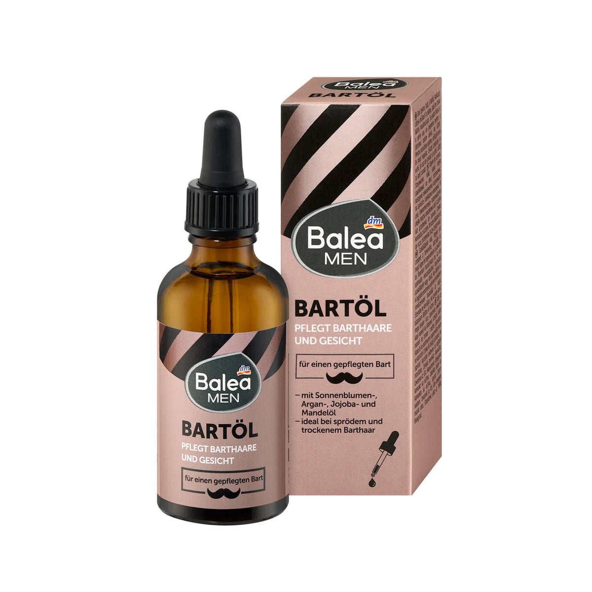 Balea MEN Nourishing Beard Oil with Argan, Jojoba & Almond Oils – 50 ml