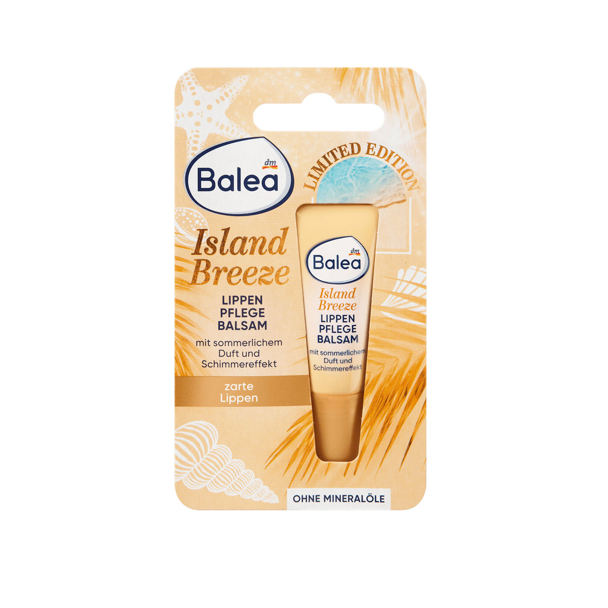Balea Island Breeze Shimmer Lip Balm 10ml