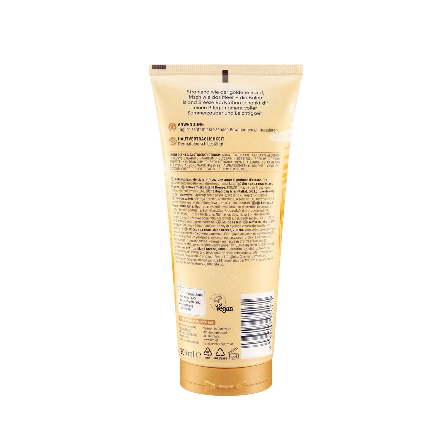 Balea Island Breeze Moisturising Body Lotion 200ml