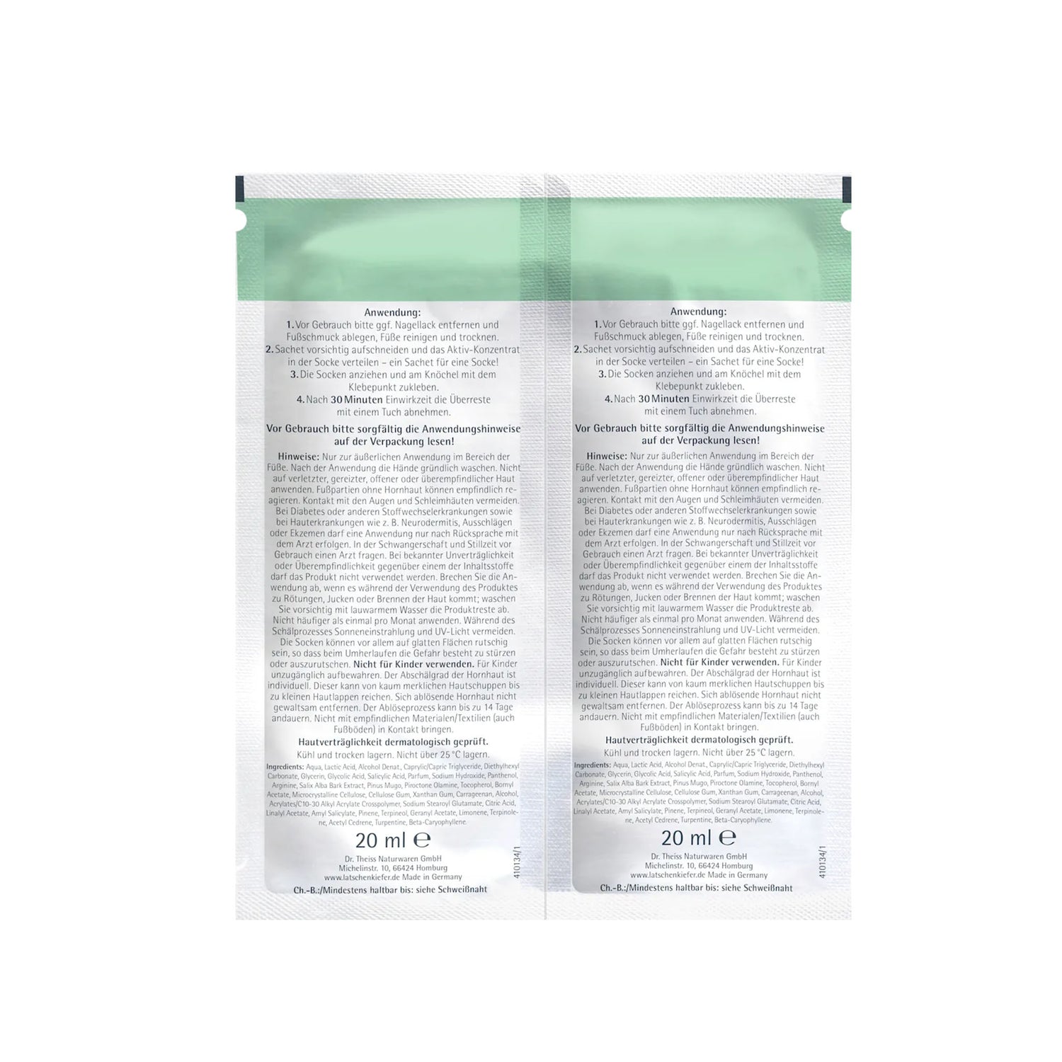 Allgäuer LatschenKiefer Creamy Callus Remover Foot Mask – 1 Pair