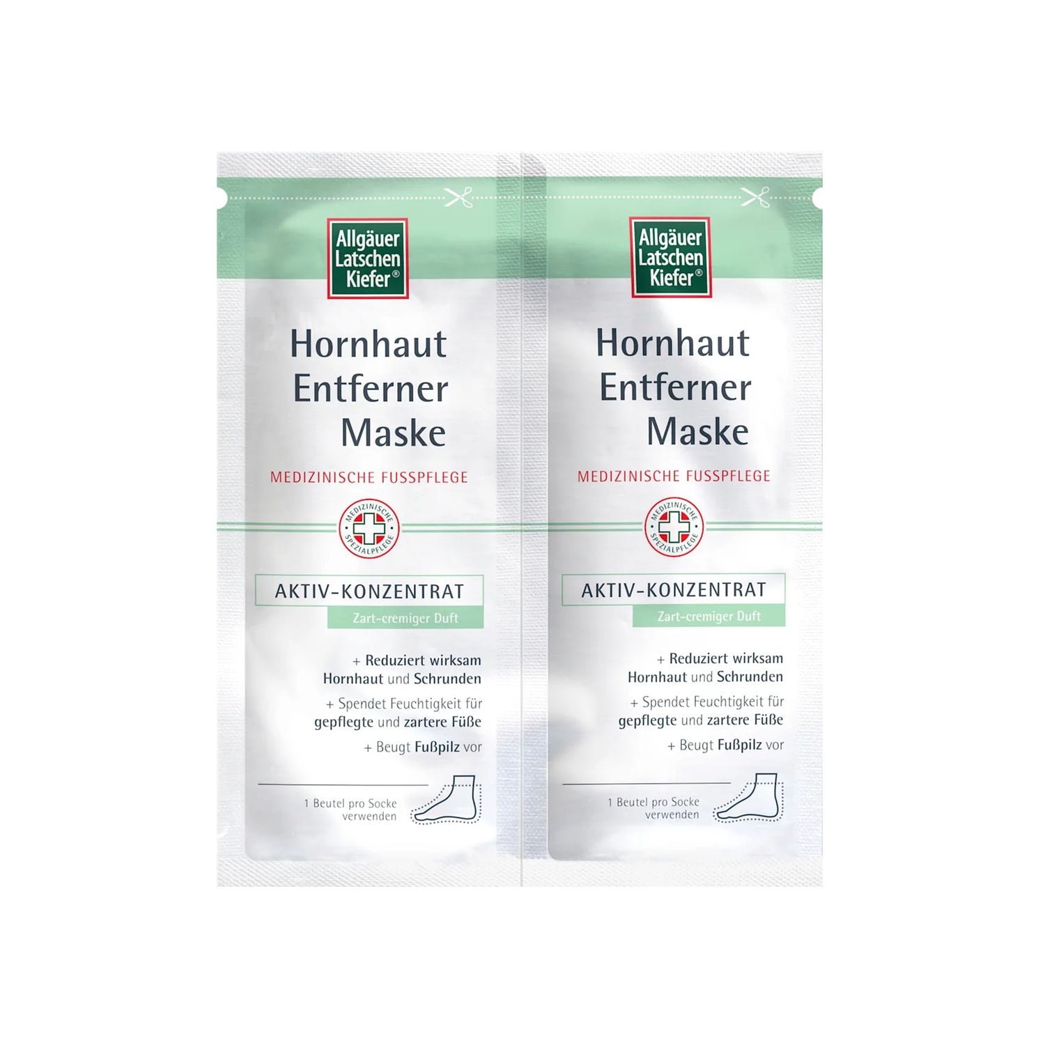 Allgäuer LatschenKiefer Creamy Callus Remover Foot Mask – 1 Pair