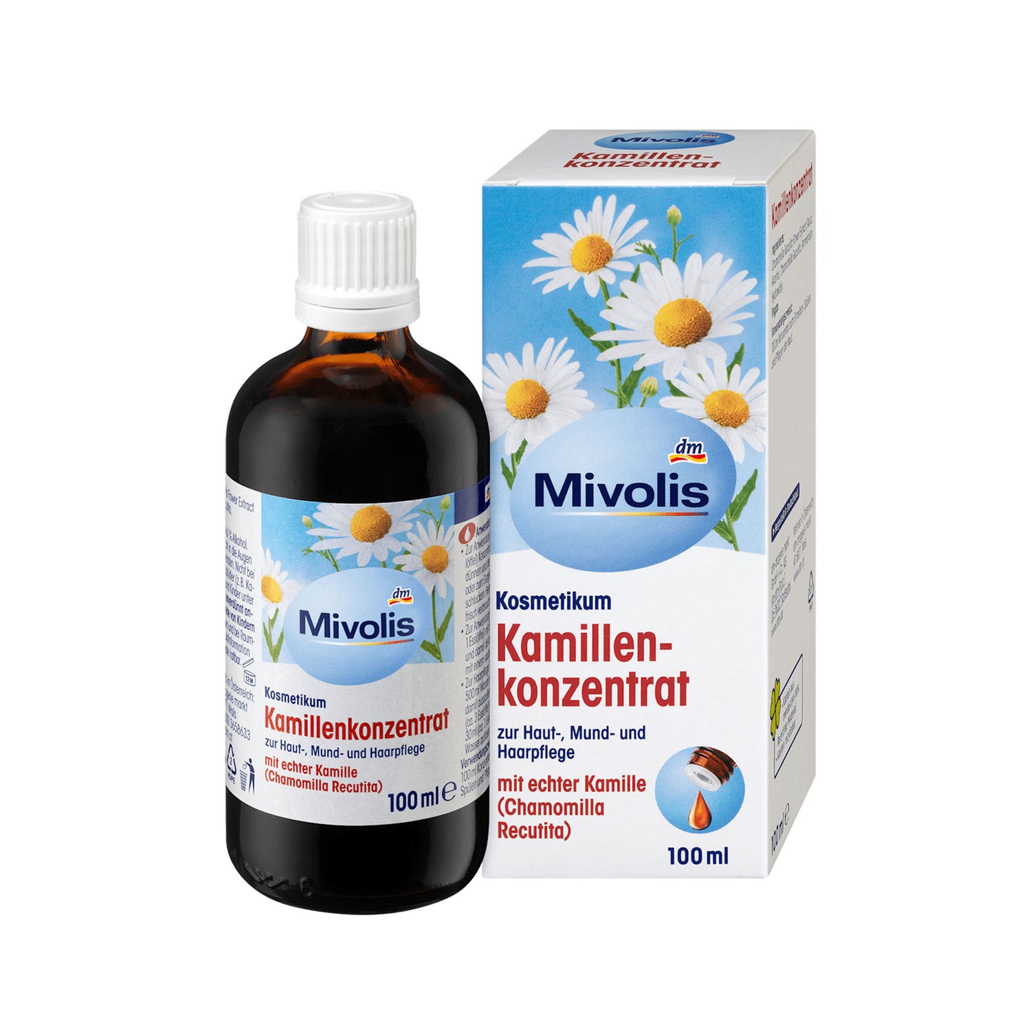 Mivolis Chamomile Concentrate for Skin, Mouth, Hair & Bath Care – 100 ml