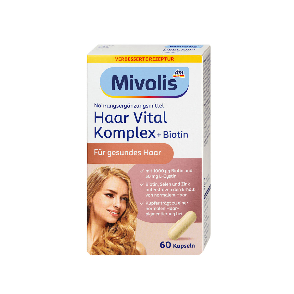 Mivolis Hair Vitality Complex + Biotin Capsules – 60 Capsules