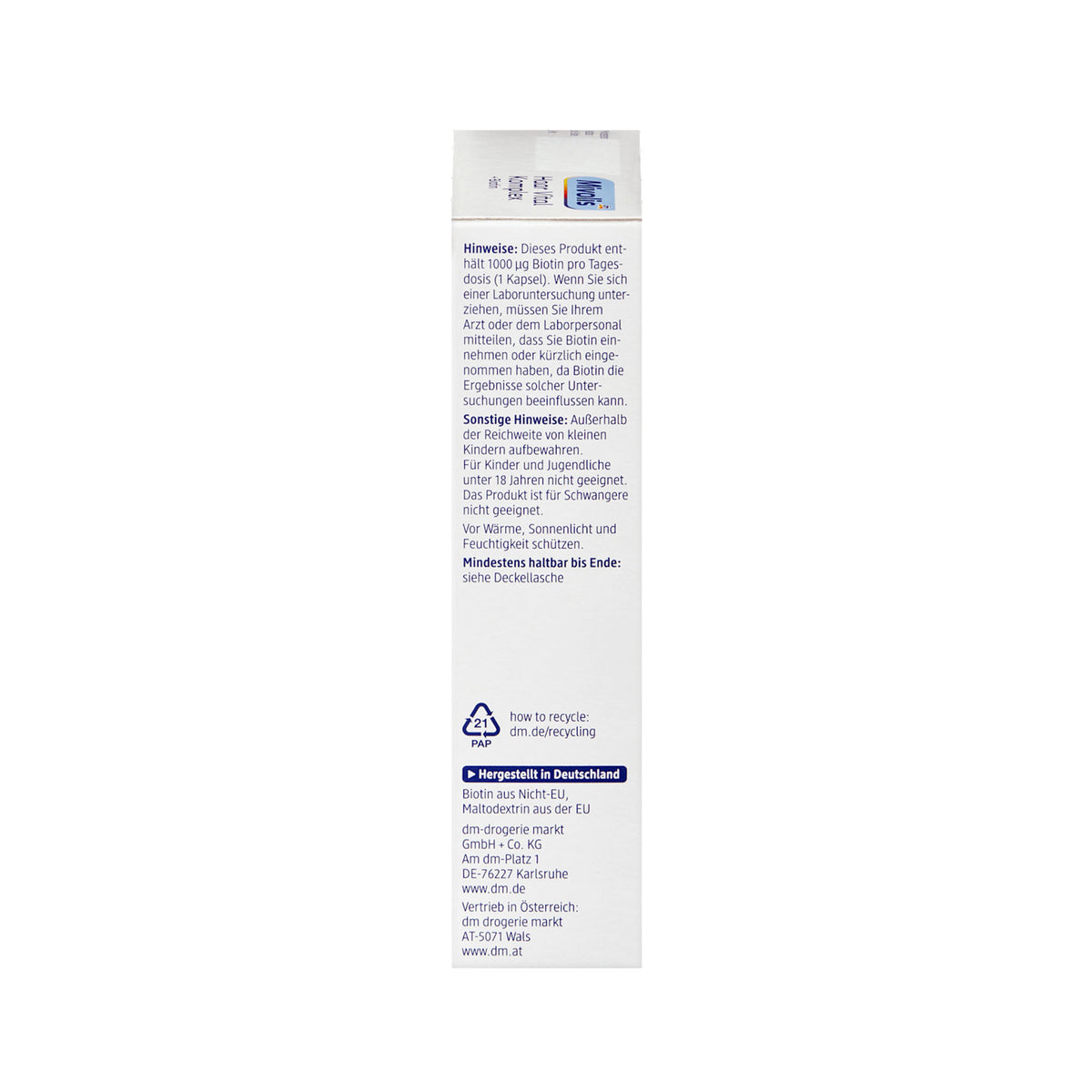 Mivolis Hair Vitality Complex + Biotin Capsules – 60 Capsules