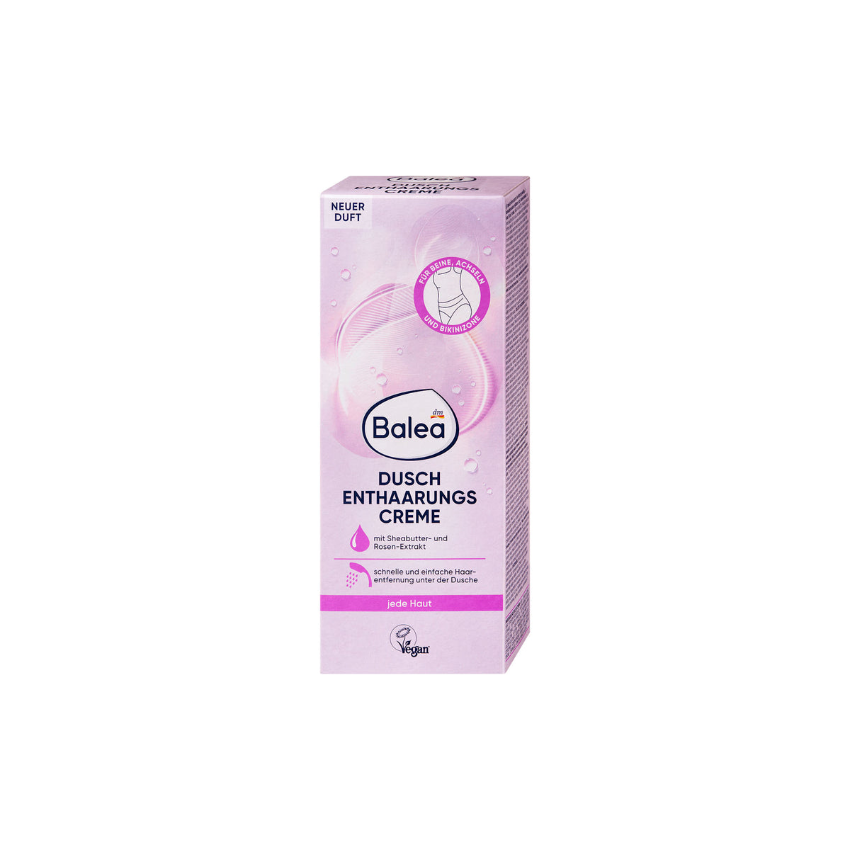 Balea In-Shower Hair Removal Cream with Shea Butter & Rose Extract, 150 ml