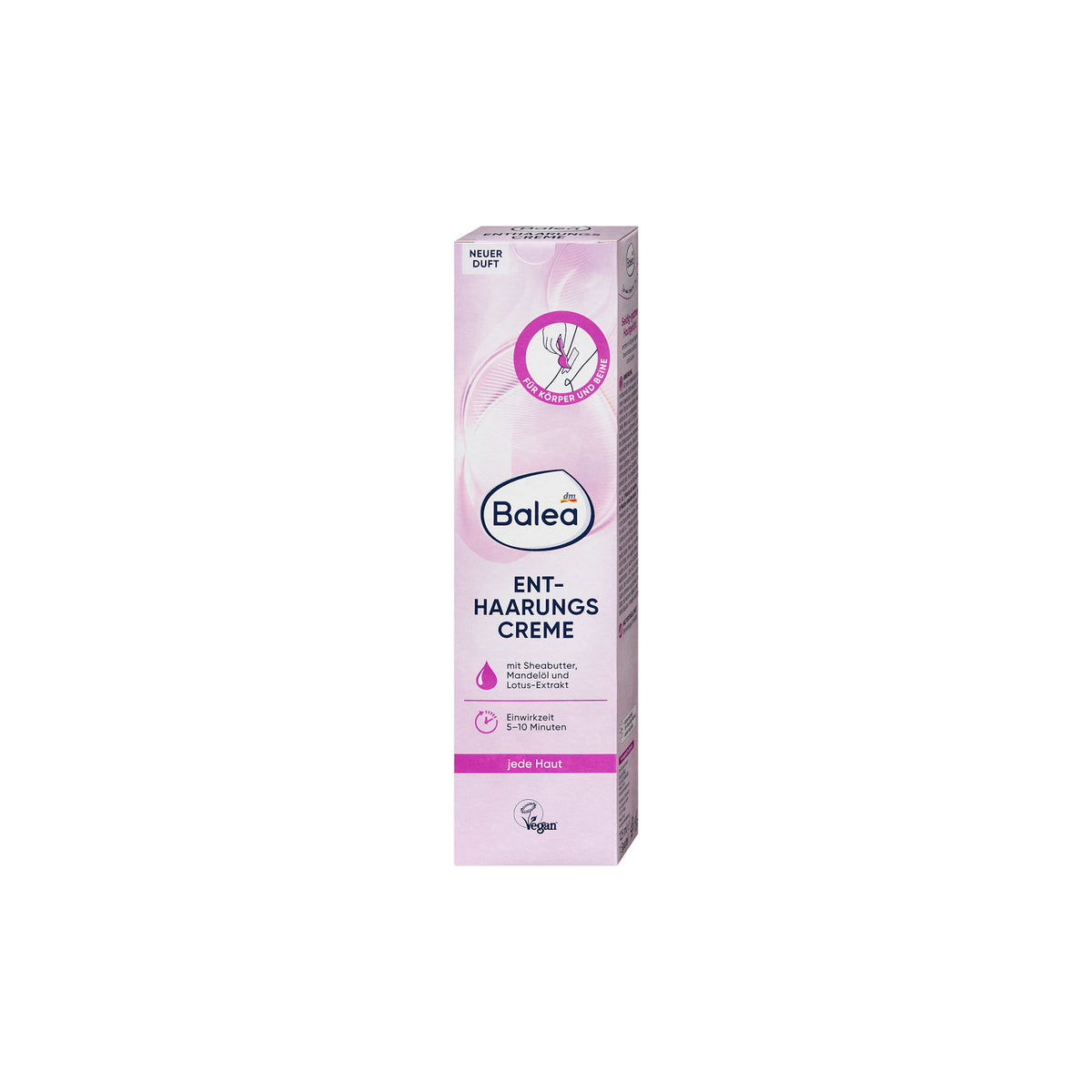 Balea Hair Removal Cream for Sensitive Skin with Shea Butter & Lotus Extract, 125 ml