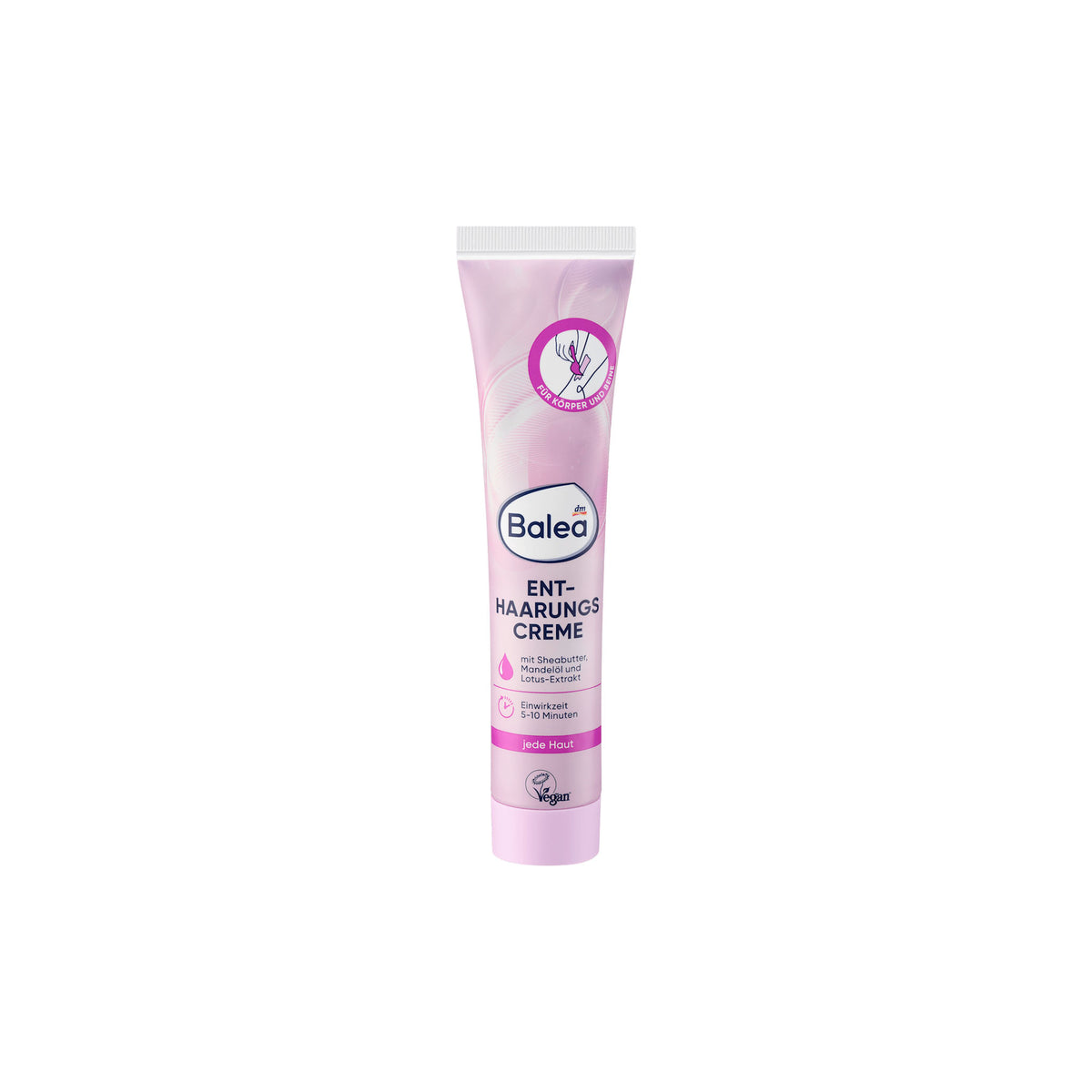 Balea Hair Removal Cream for Sensitive Skin with Shea Butter & Lotus Extract, 125 ml