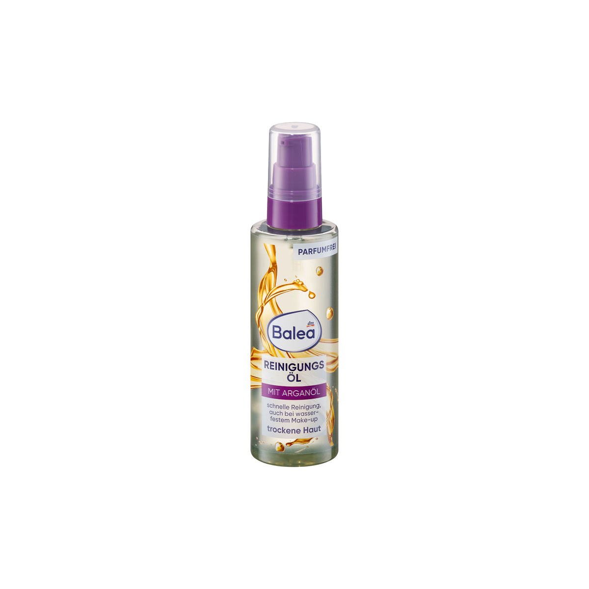 Balea Cleansing Oil with Argan Oil for Face & Waterproof Make-Up, 100 ml